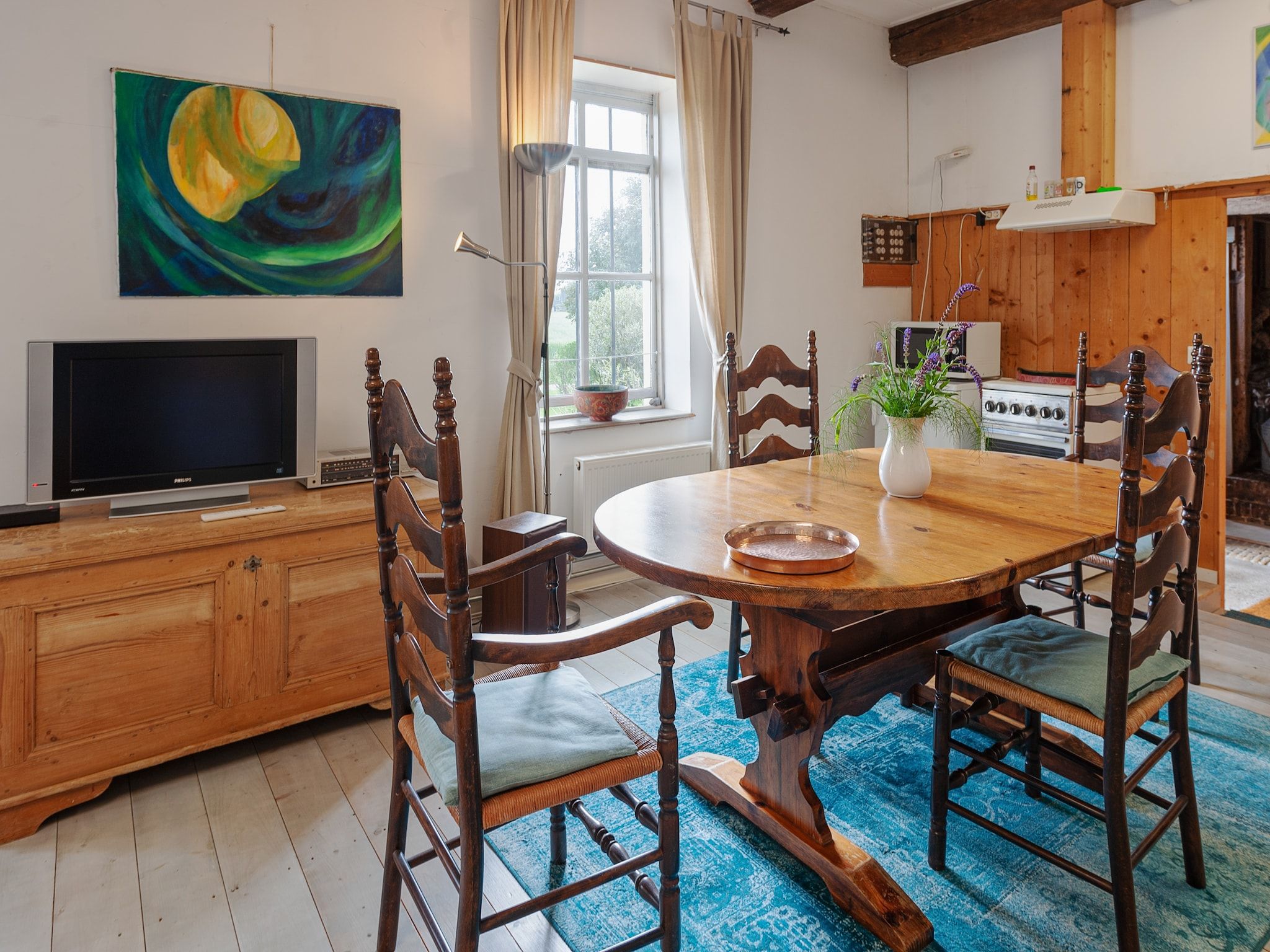 De eetkamer van Lauwerspleats in Burum