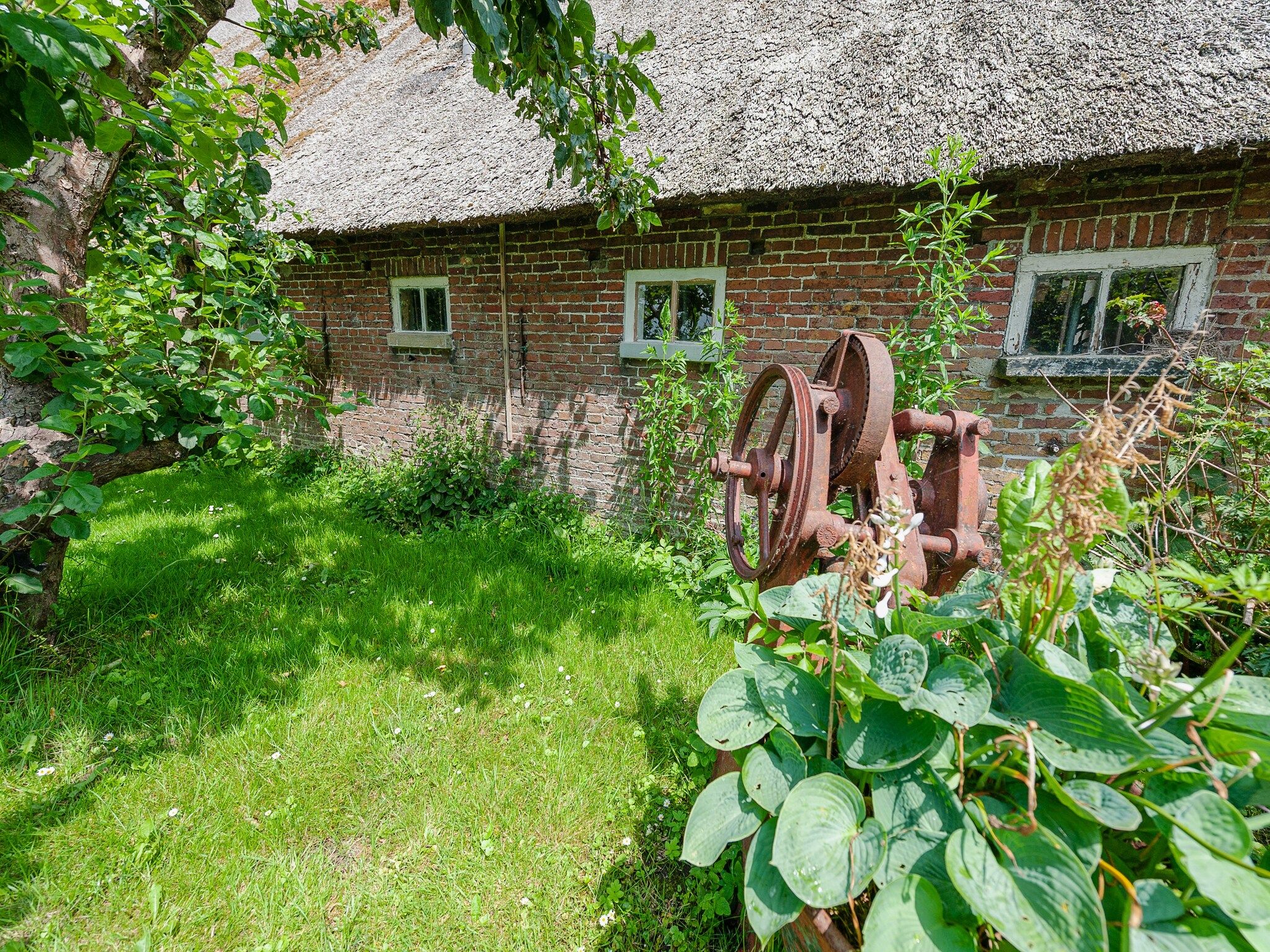 De tuin van Lauwerspleats in Burum