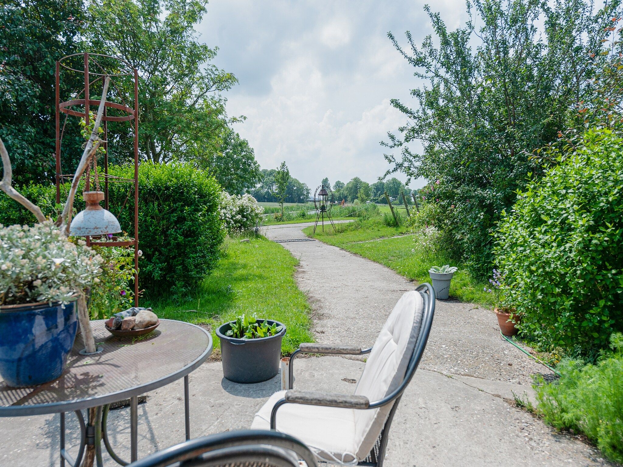 Het terras van Lauwerspleats in Burum
