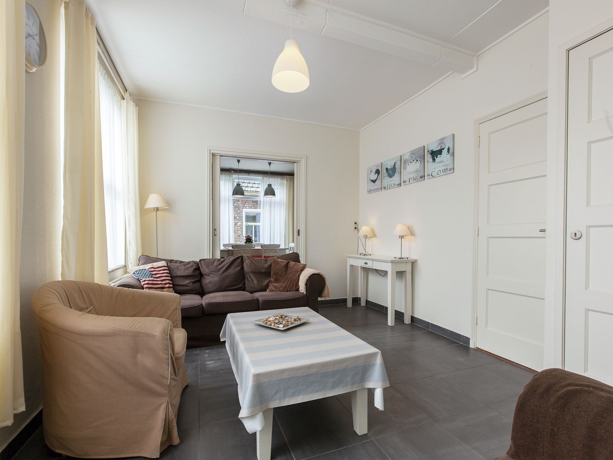 De woonkamer van De Paardenmarkt in Aardenburg