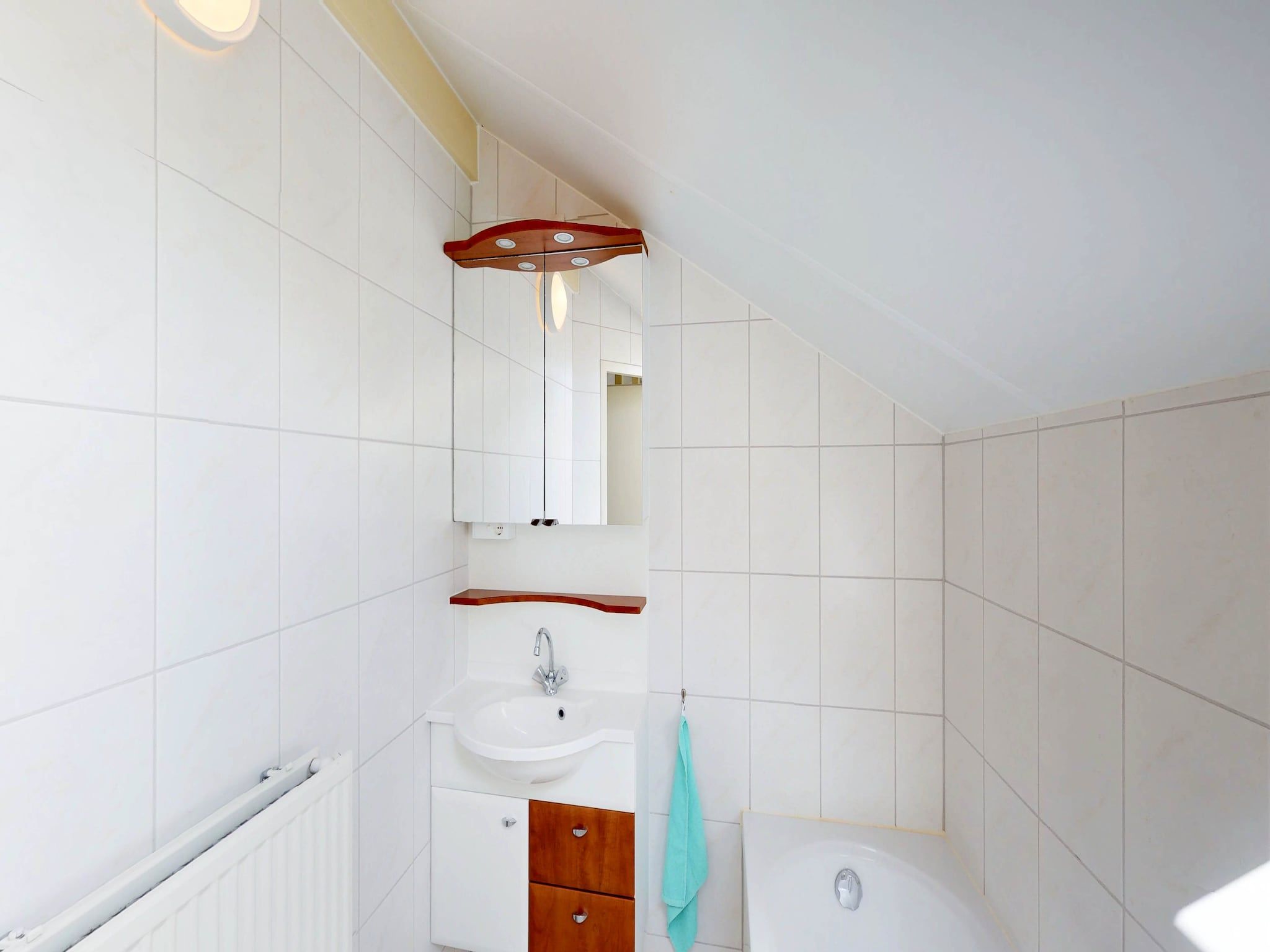 De badkamer van Villapark de Paardekreek 5 in Kortgene