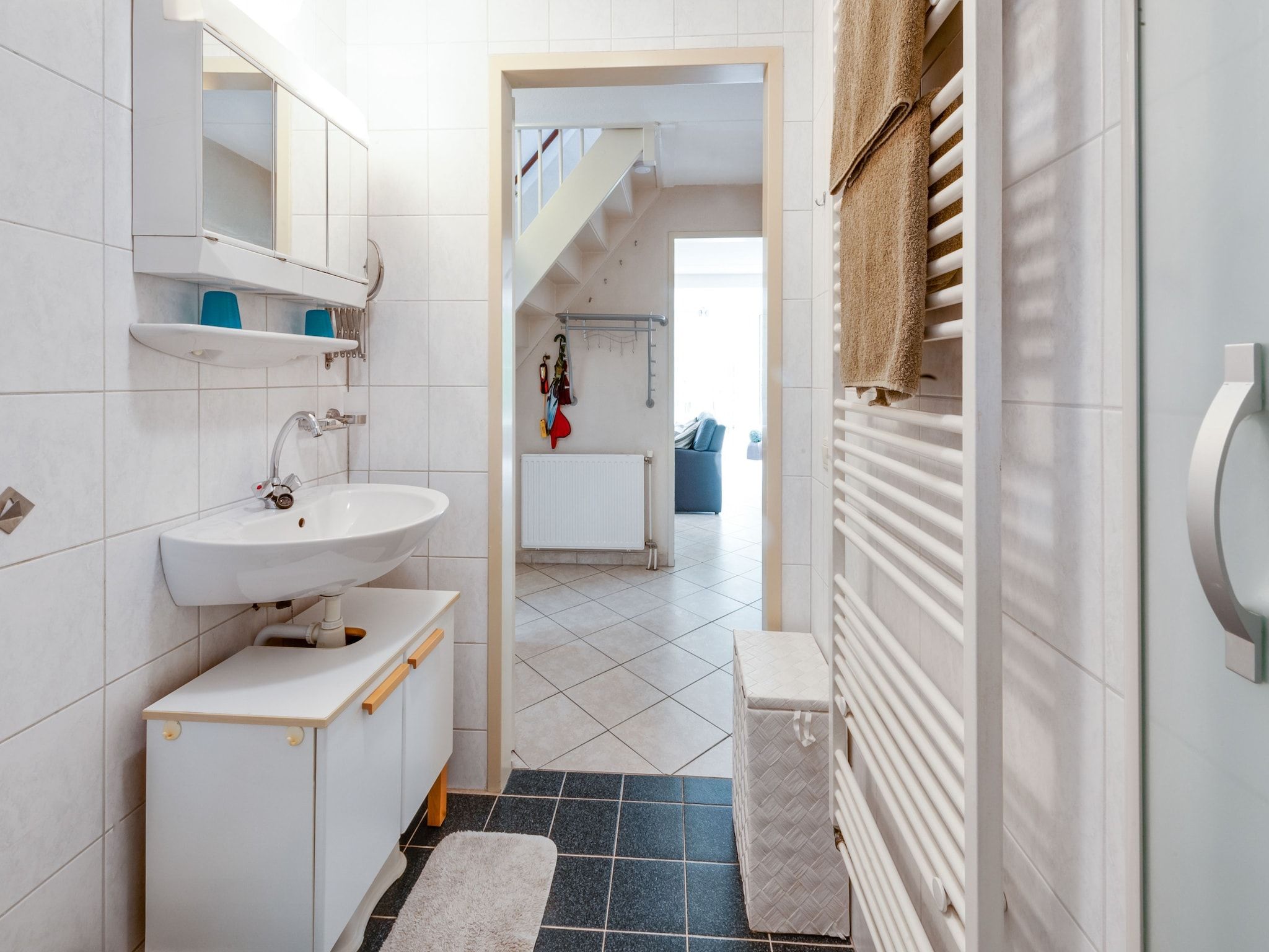 De badkamer van Dapama in Beerze