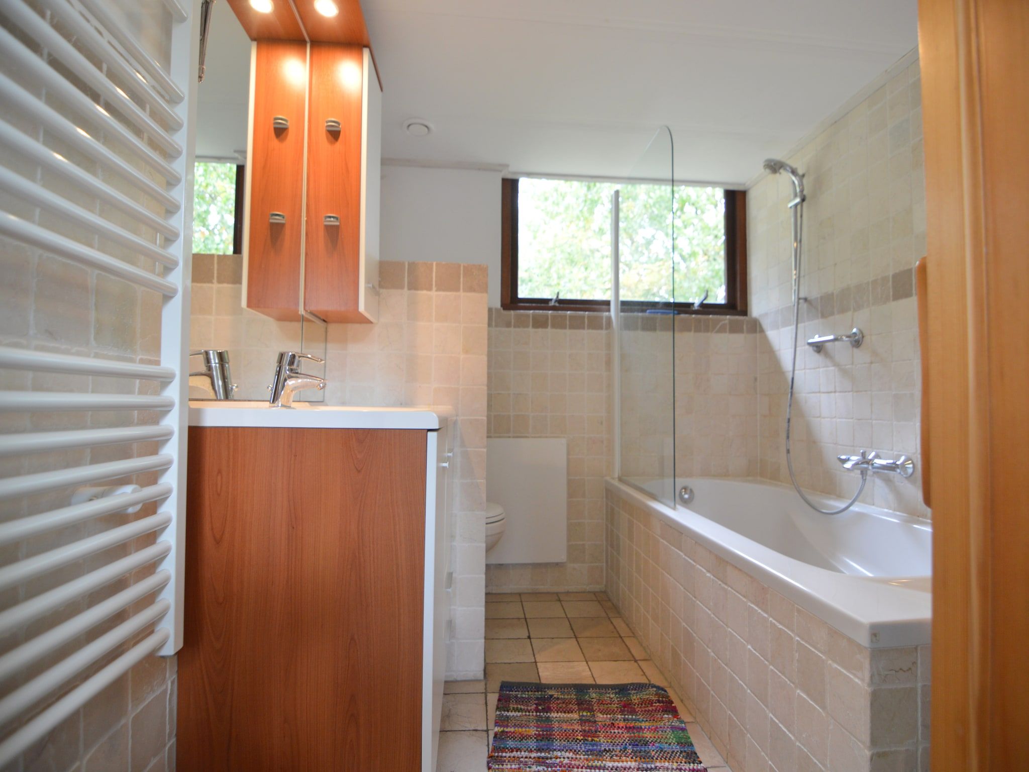 De badkamer van Huis in het bos in Oploo