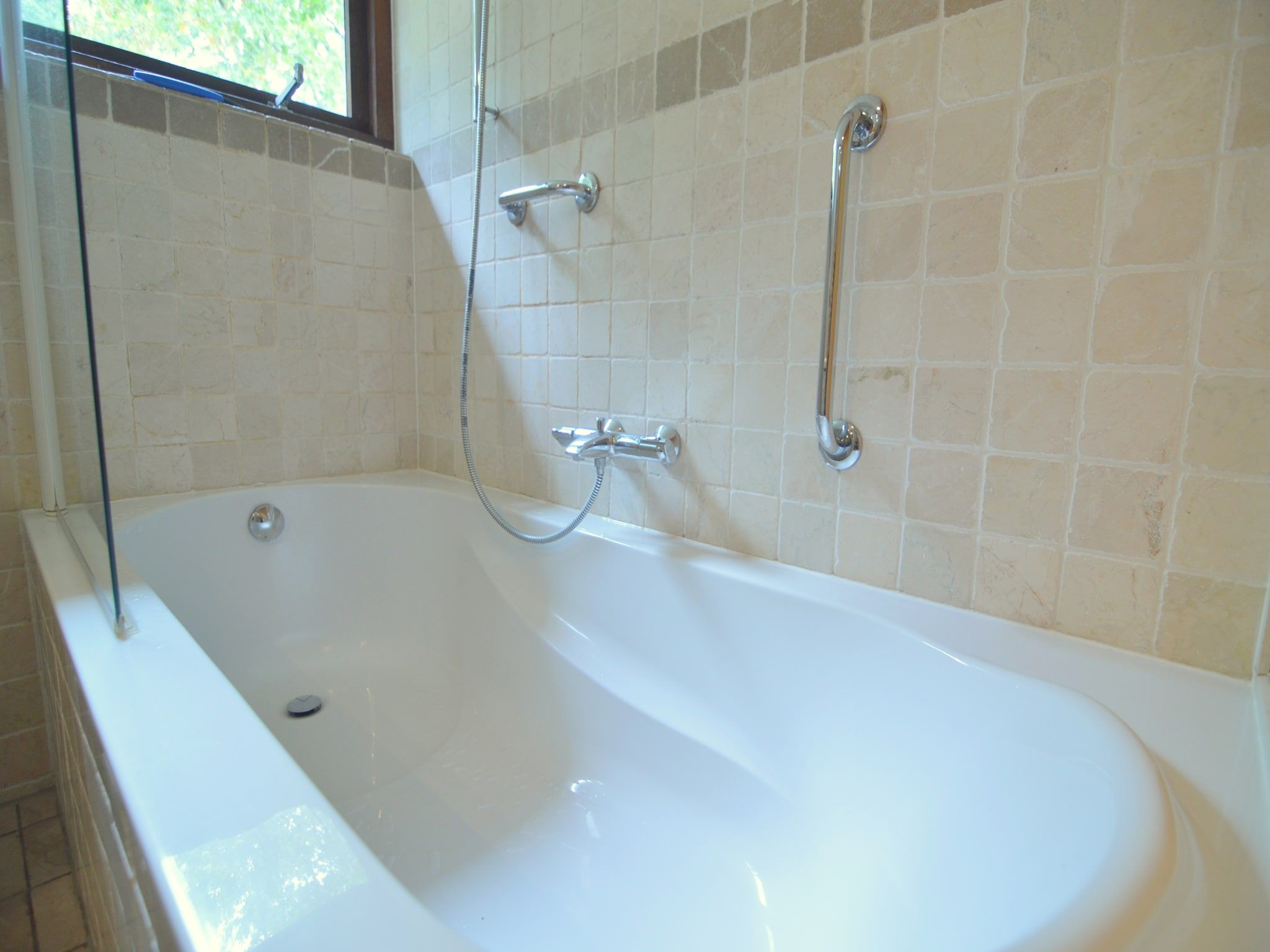 De badkamer van Huis in het bos in Oploo