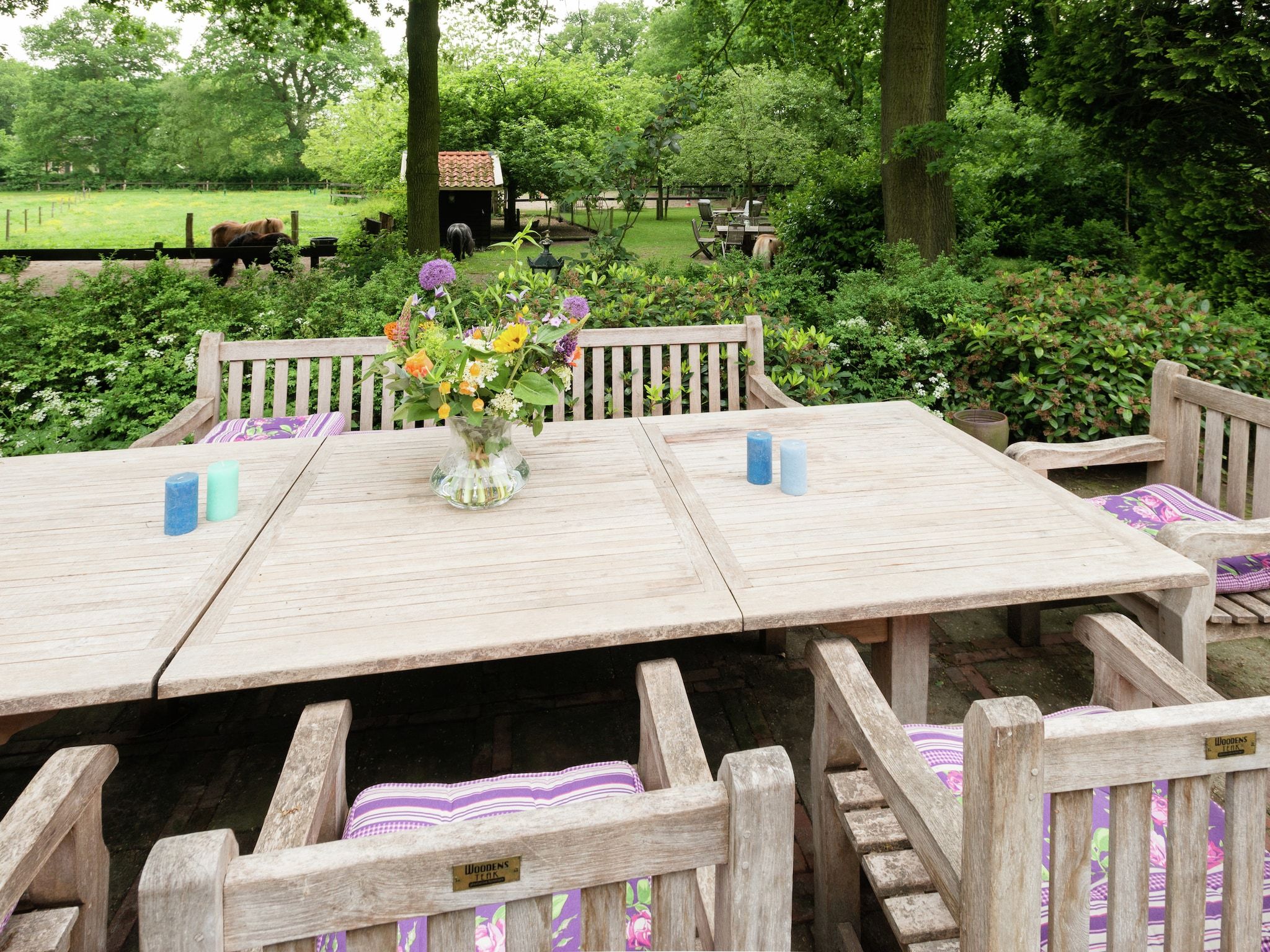 Het terras van De Eekhorst in Balkbrug