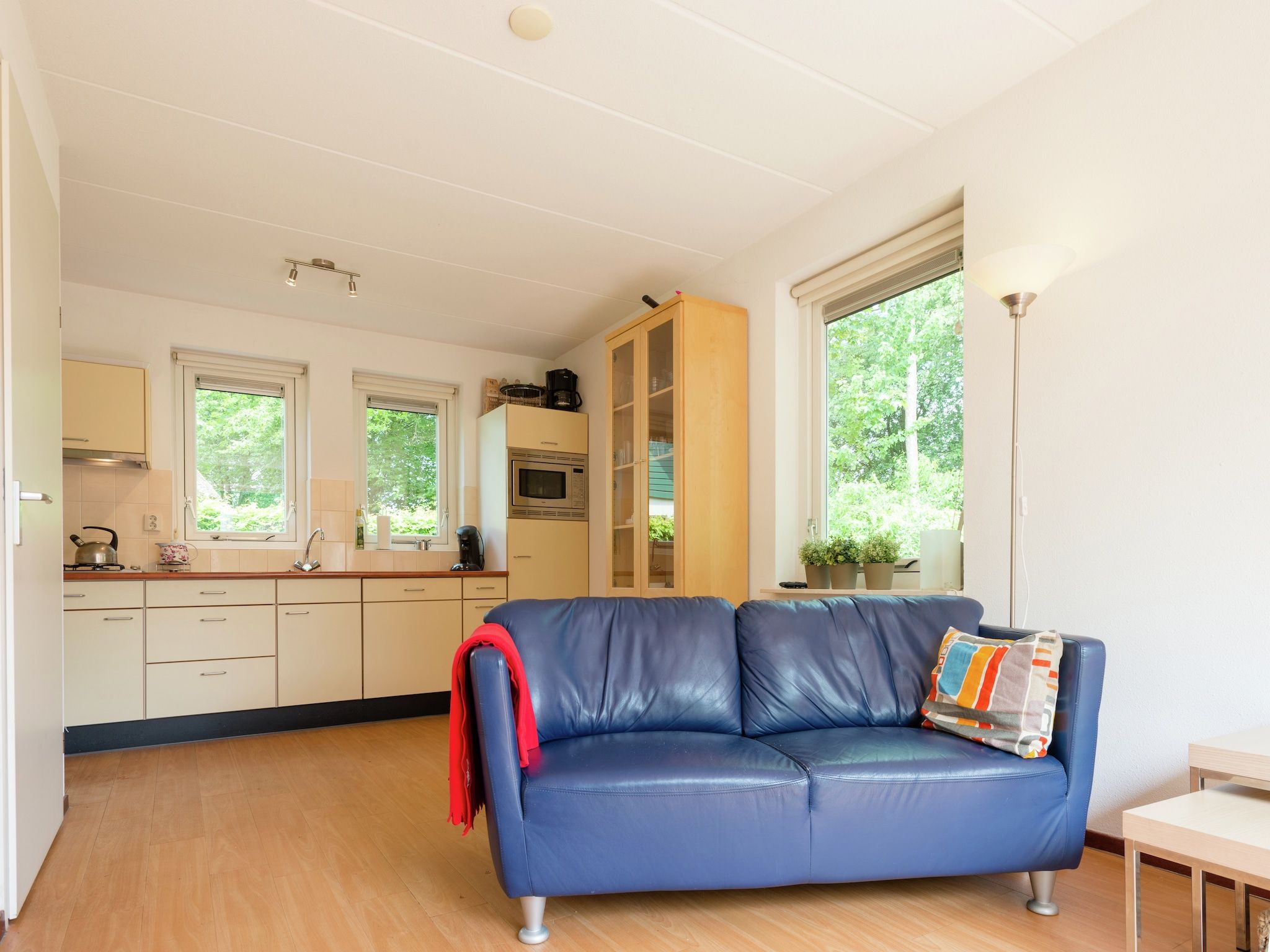 De woonkamer van Zonnenberg 34 in Heeten