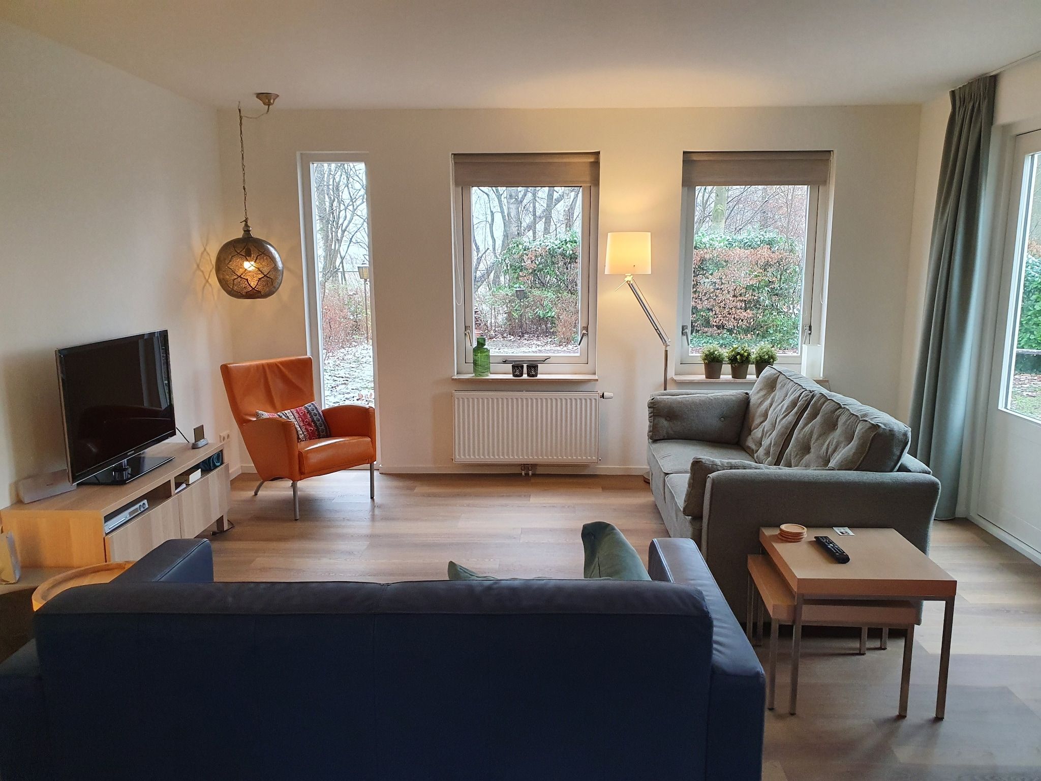 De woonkamer van Zonnenberg 34 in Heeten