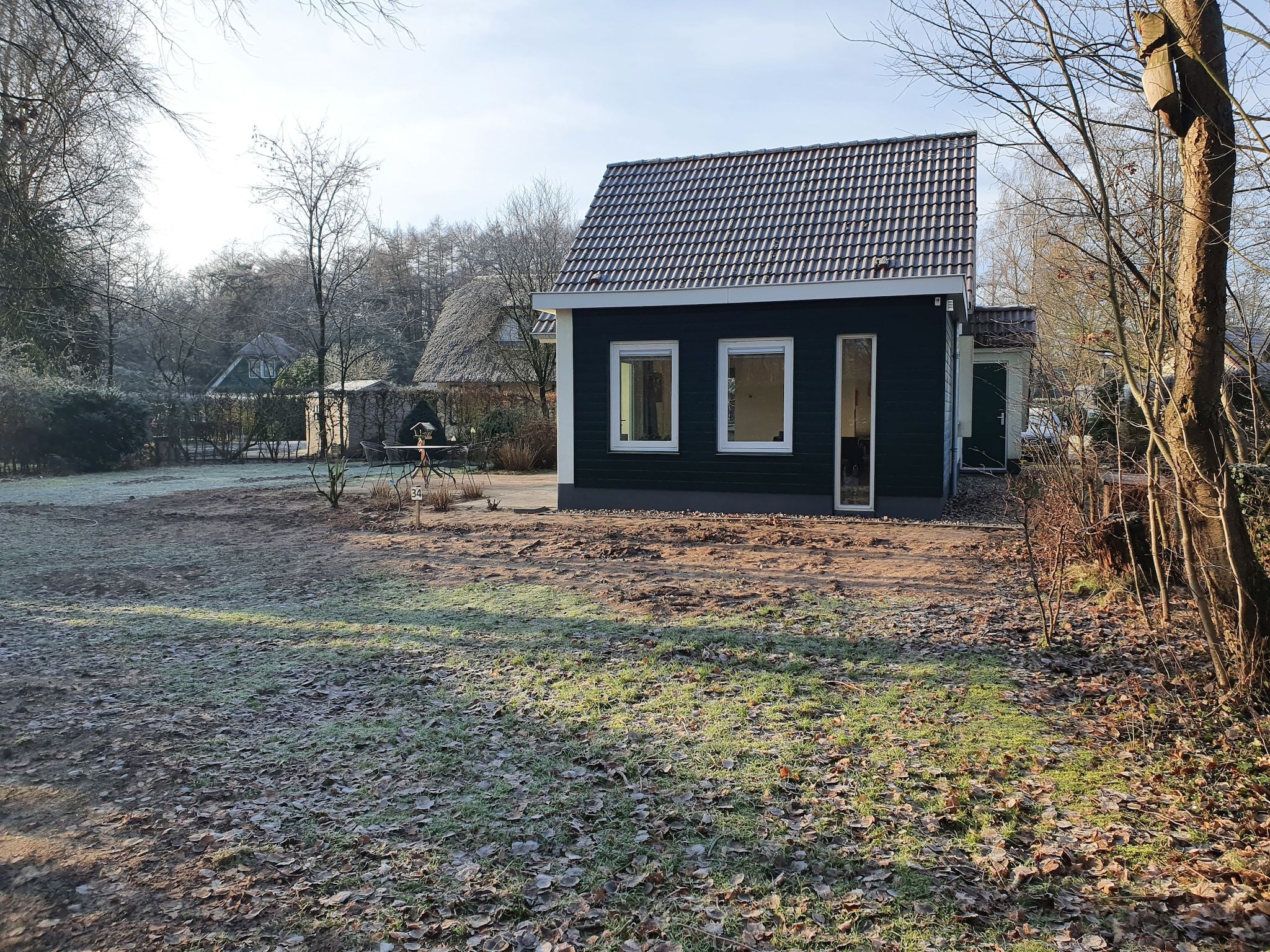 De buitenkant van Zonnenberg 34 in Heeten