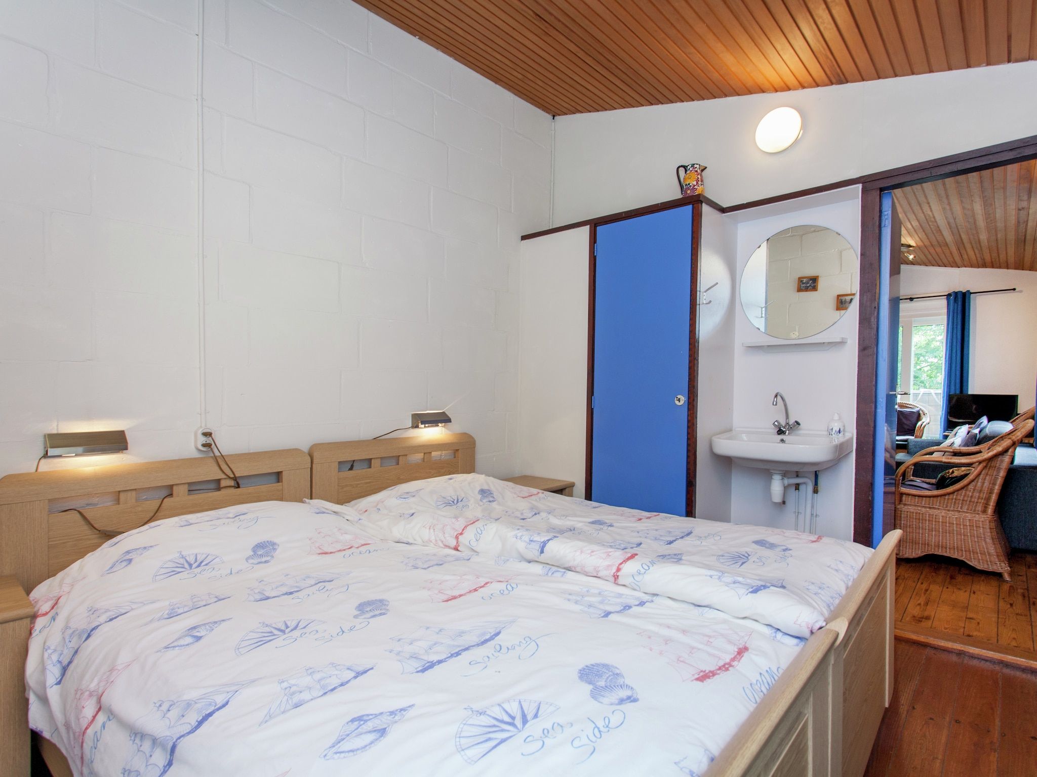 Een slaapkamer van Skries in Nes Ameland