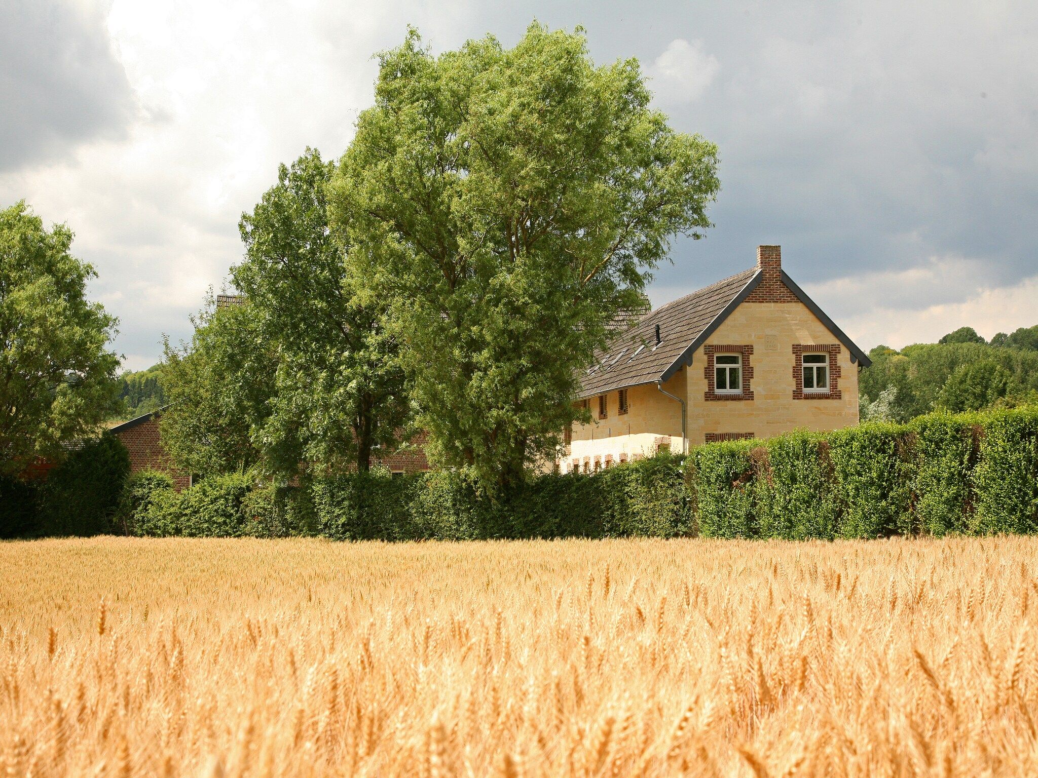 De buitenkant van Hoeve in gunne winkel 2 in Wijlre