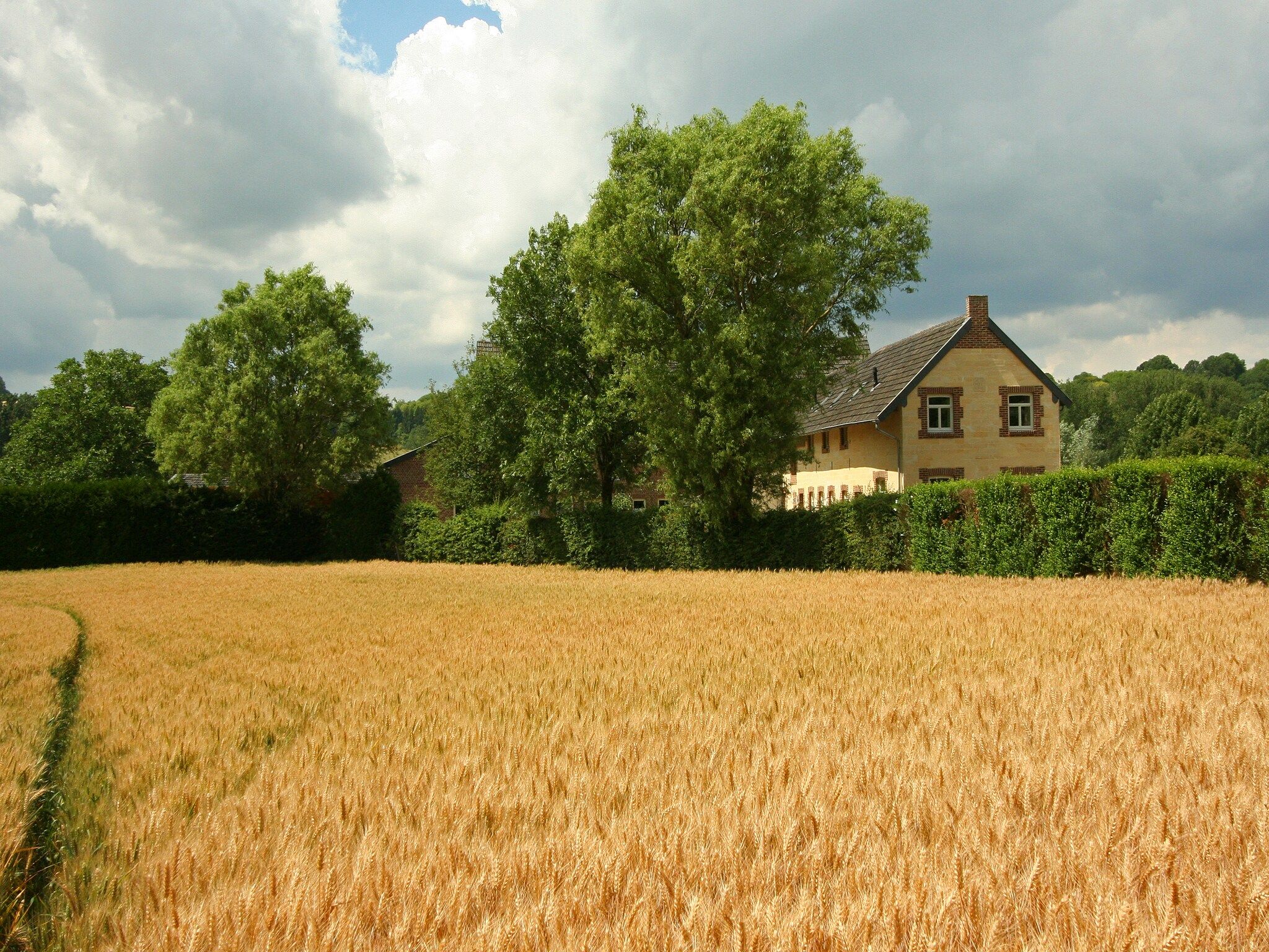 De tuin van Hoeve in gunne winkel 1 in Wijlre