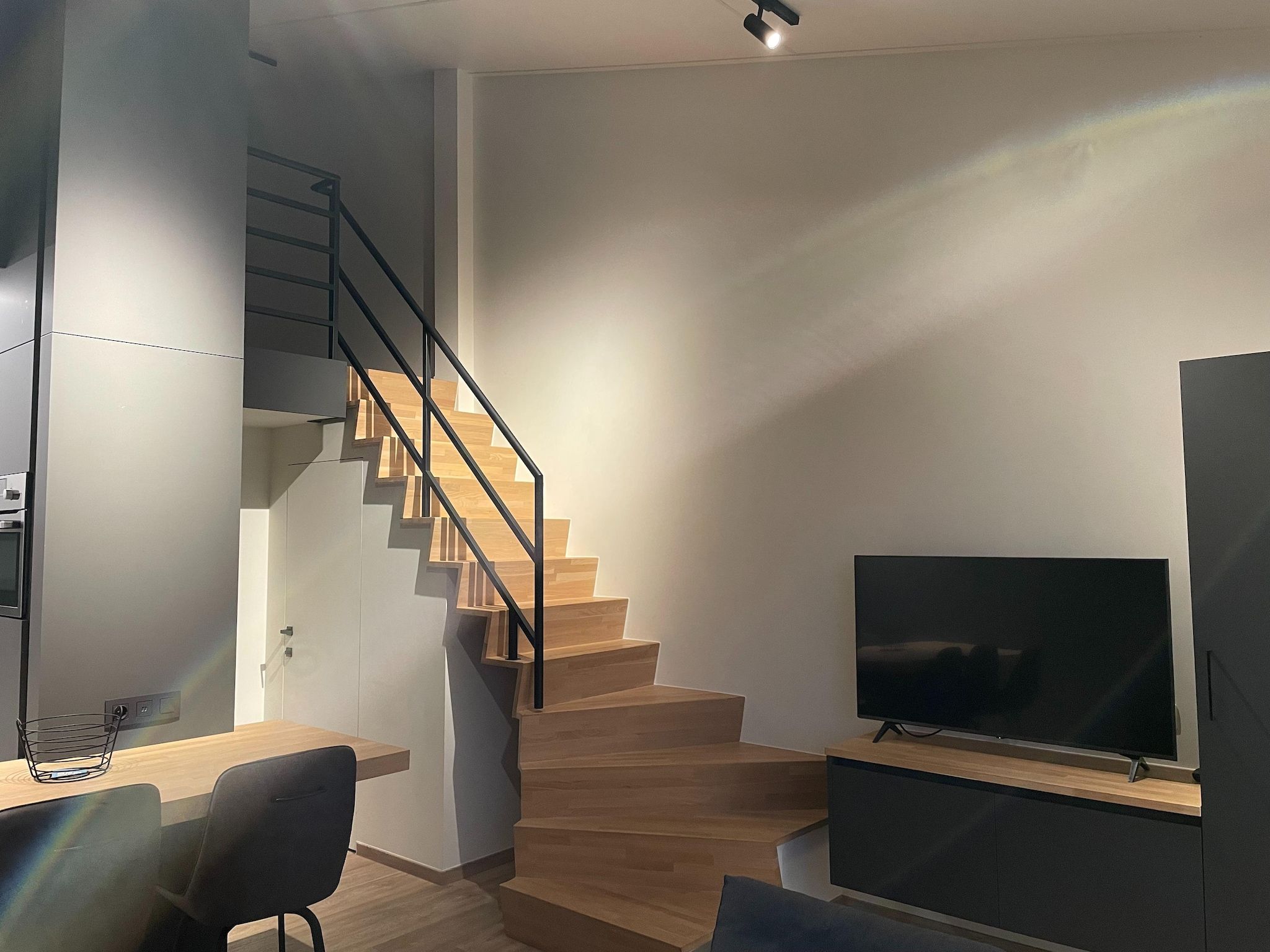 De woonkamer van Het Platte Putje - Huisdiervrij - nr3 in Groede