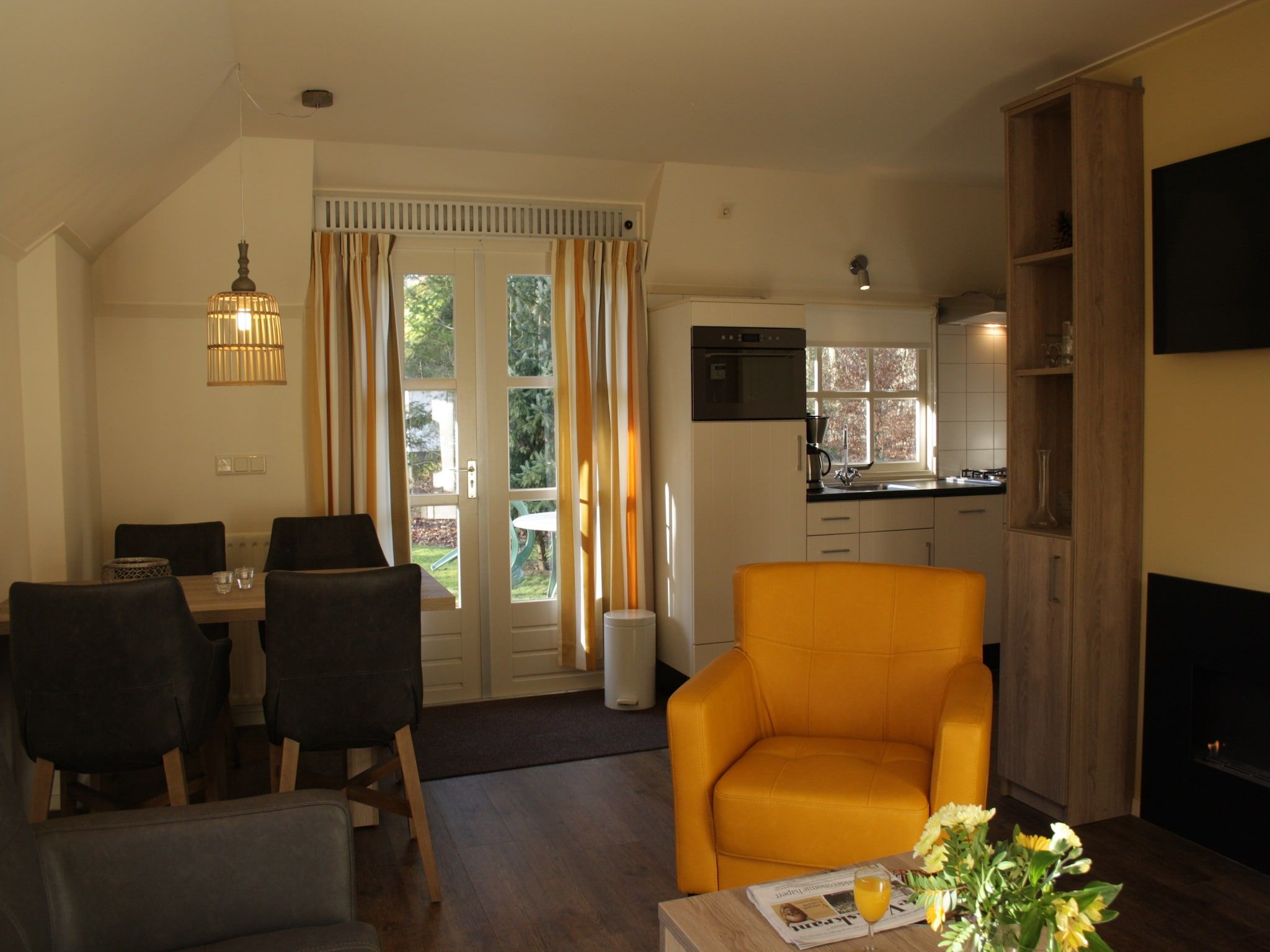 De woonkamer van Vakantiepark Herperduin 4 in Herpen