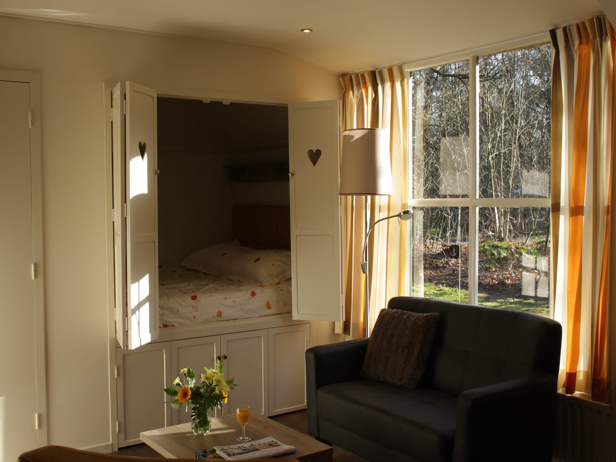 Een slaapkamer van Vakantiepark Herperduin 4 in Herpen