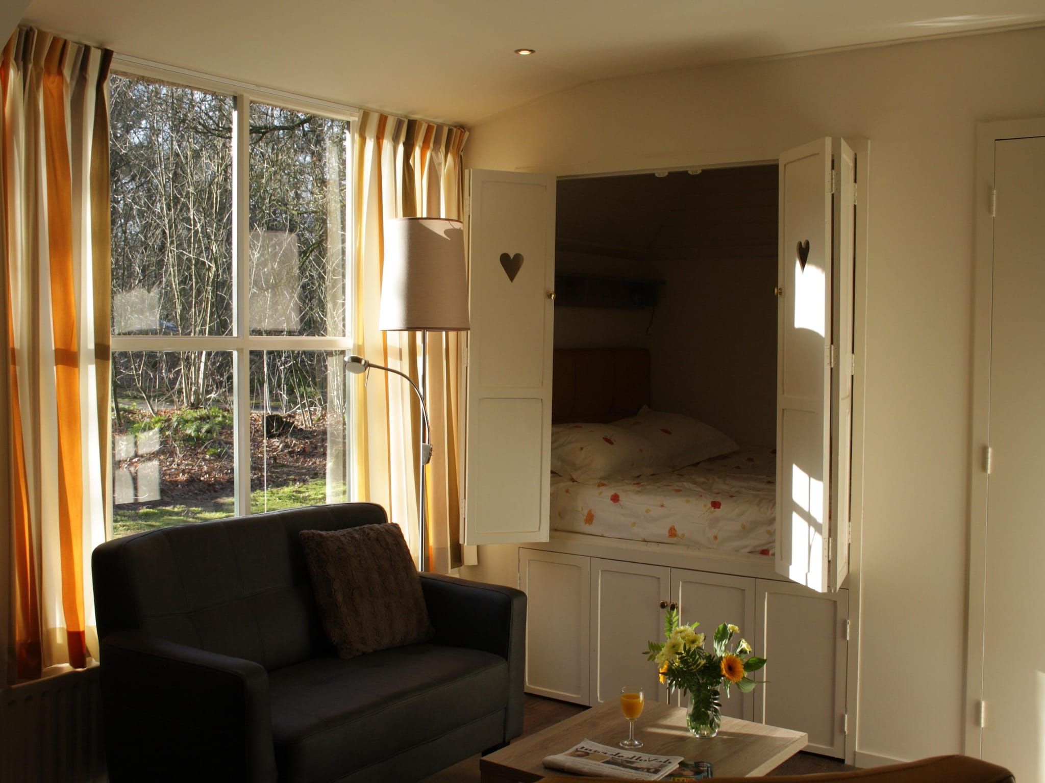 De woonkamer van Vakantiepark Herperduin 4 in Herpen