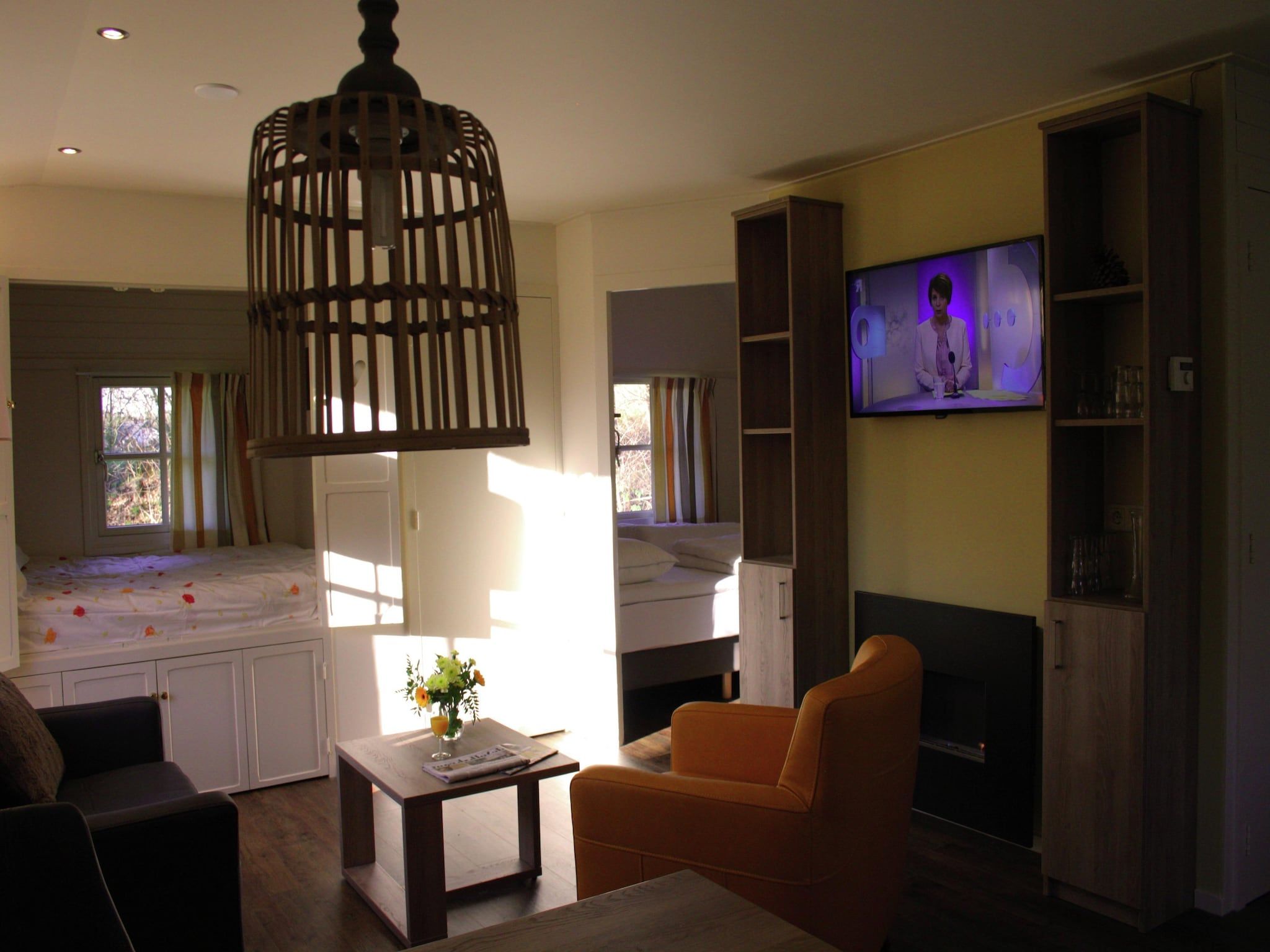 De woonkamer van Vakantiepark Herperduin 4 in Herpen