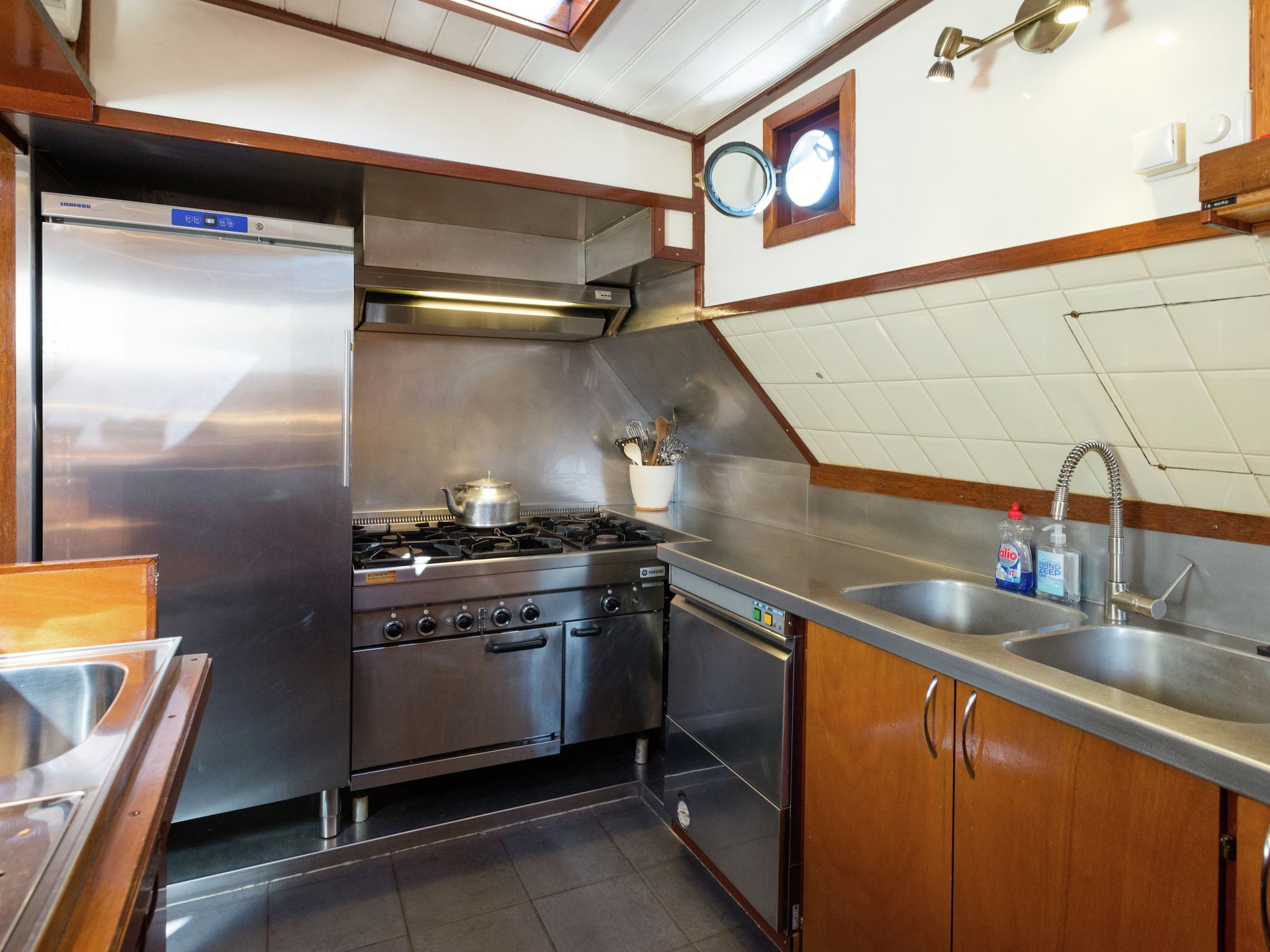 De keuken van Korevaer in Leiden