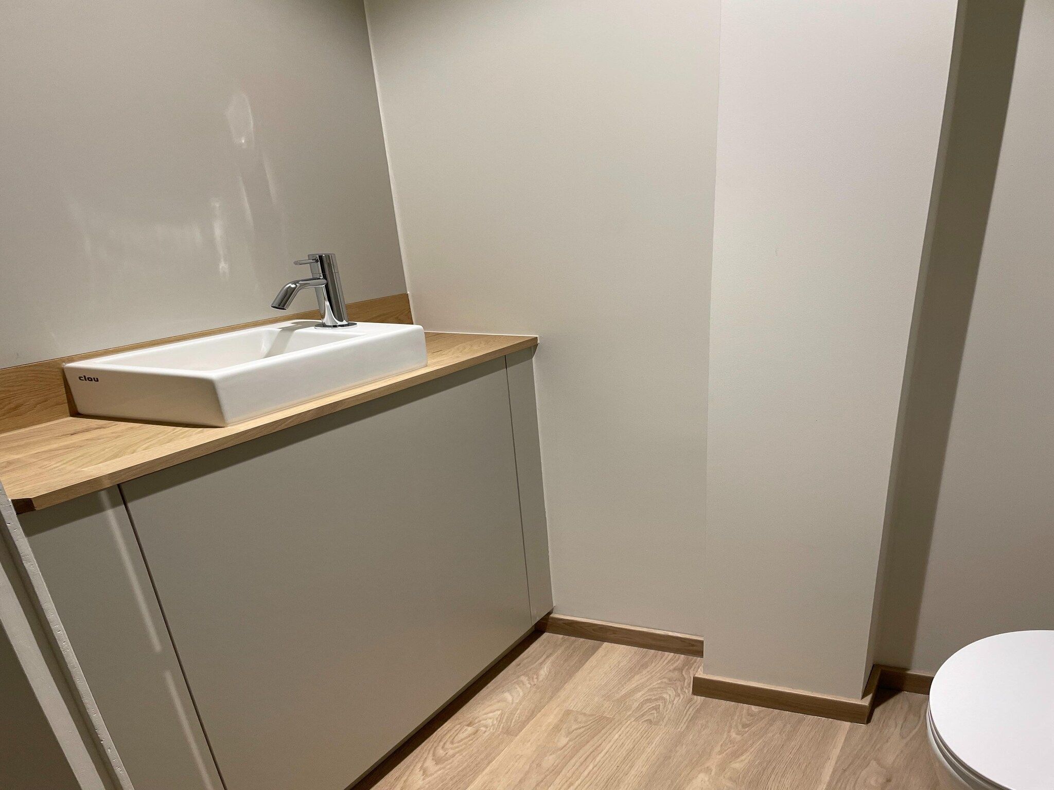 De badkamer van Het Platte Putje - Huisdiervrij - nr4 in Groede
