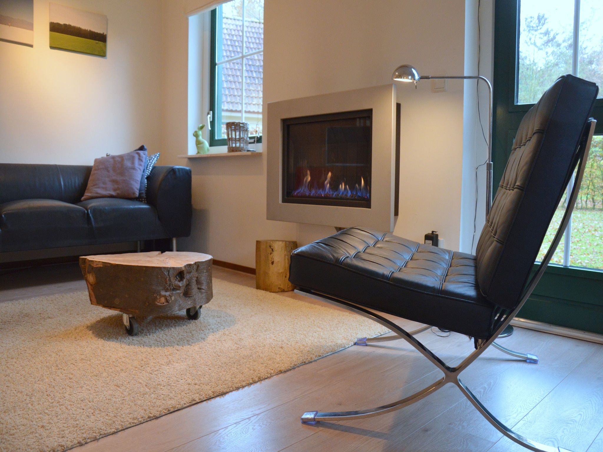 De woonkamer van Wildeman in Heeten