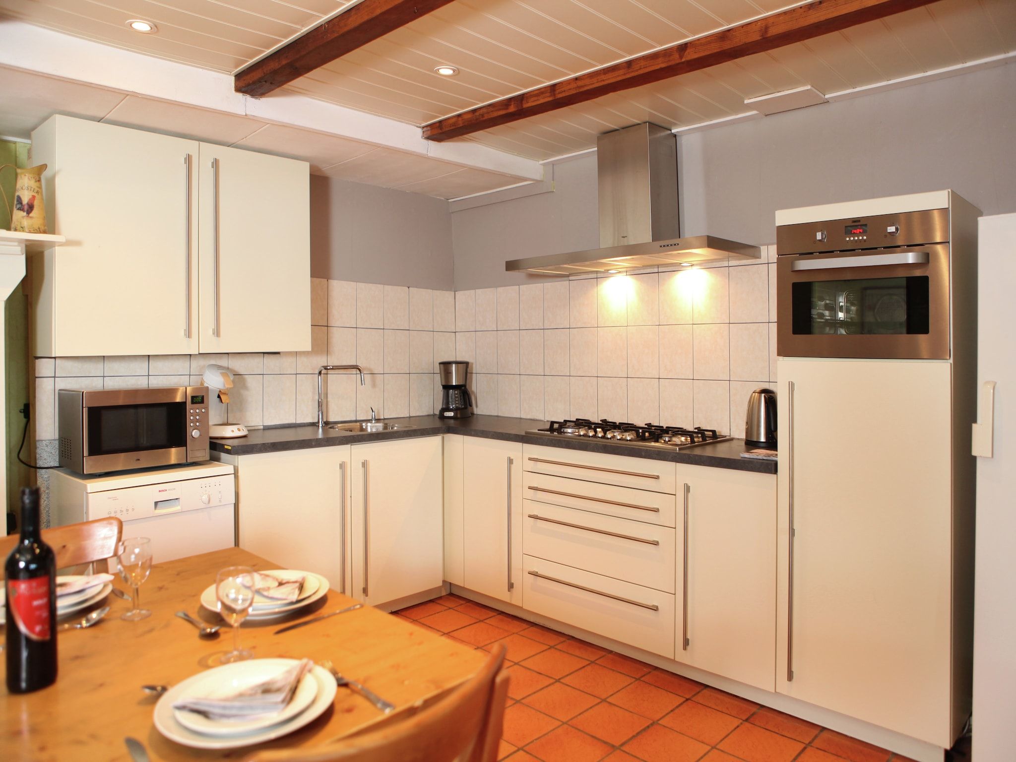 De keuken van Hoeve Hoogst Tevreden in Leerdam