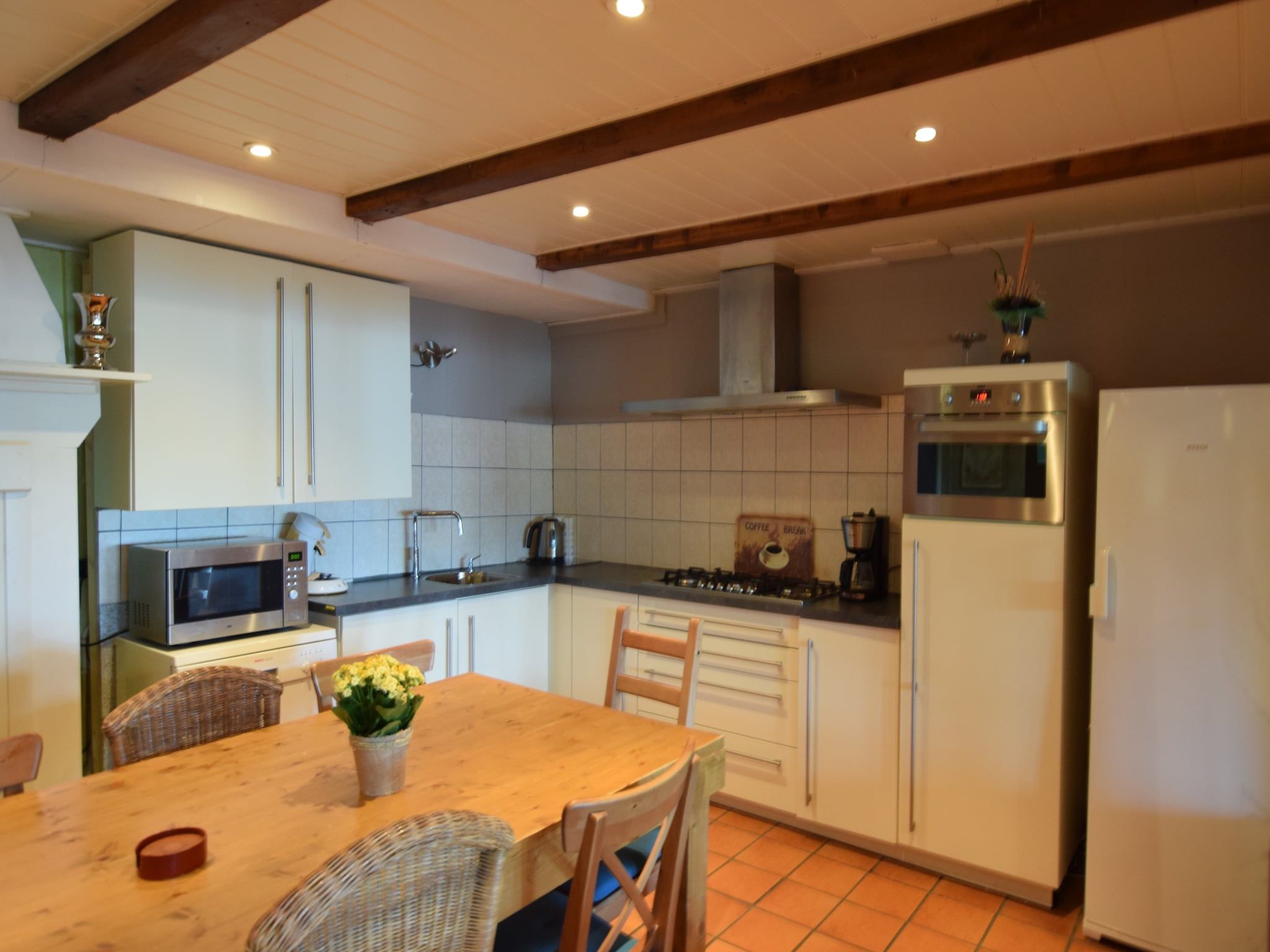 De keuken van Hoeve Hoogst Tevreden in Leerdam