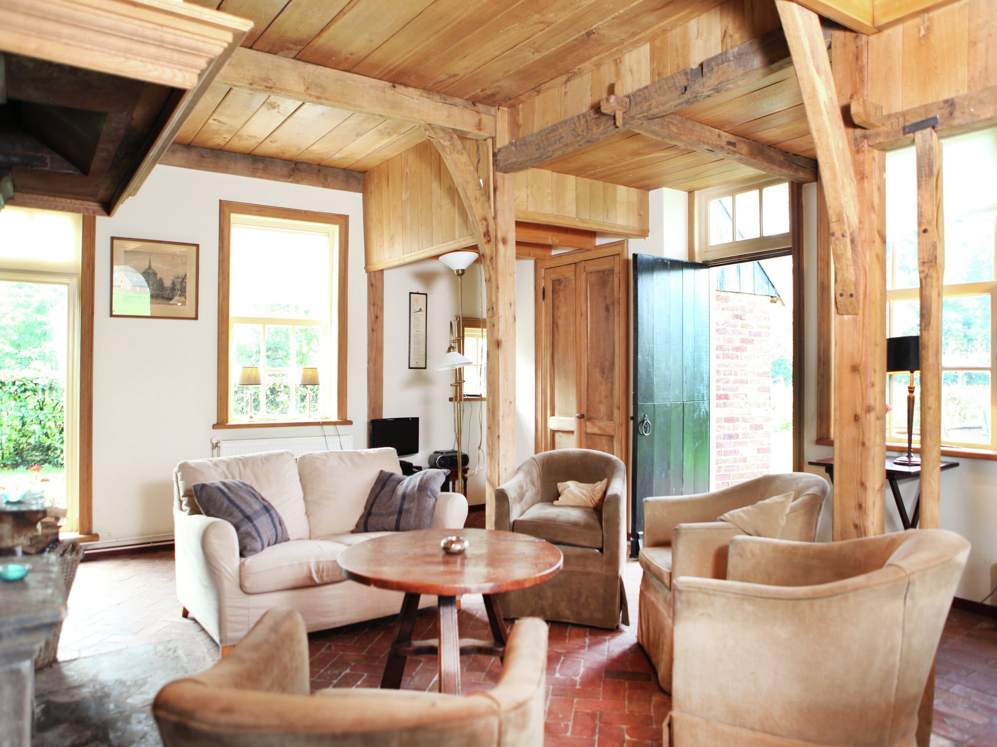 De woonkamer van Kotman's spieker 6 persoons in Enschede