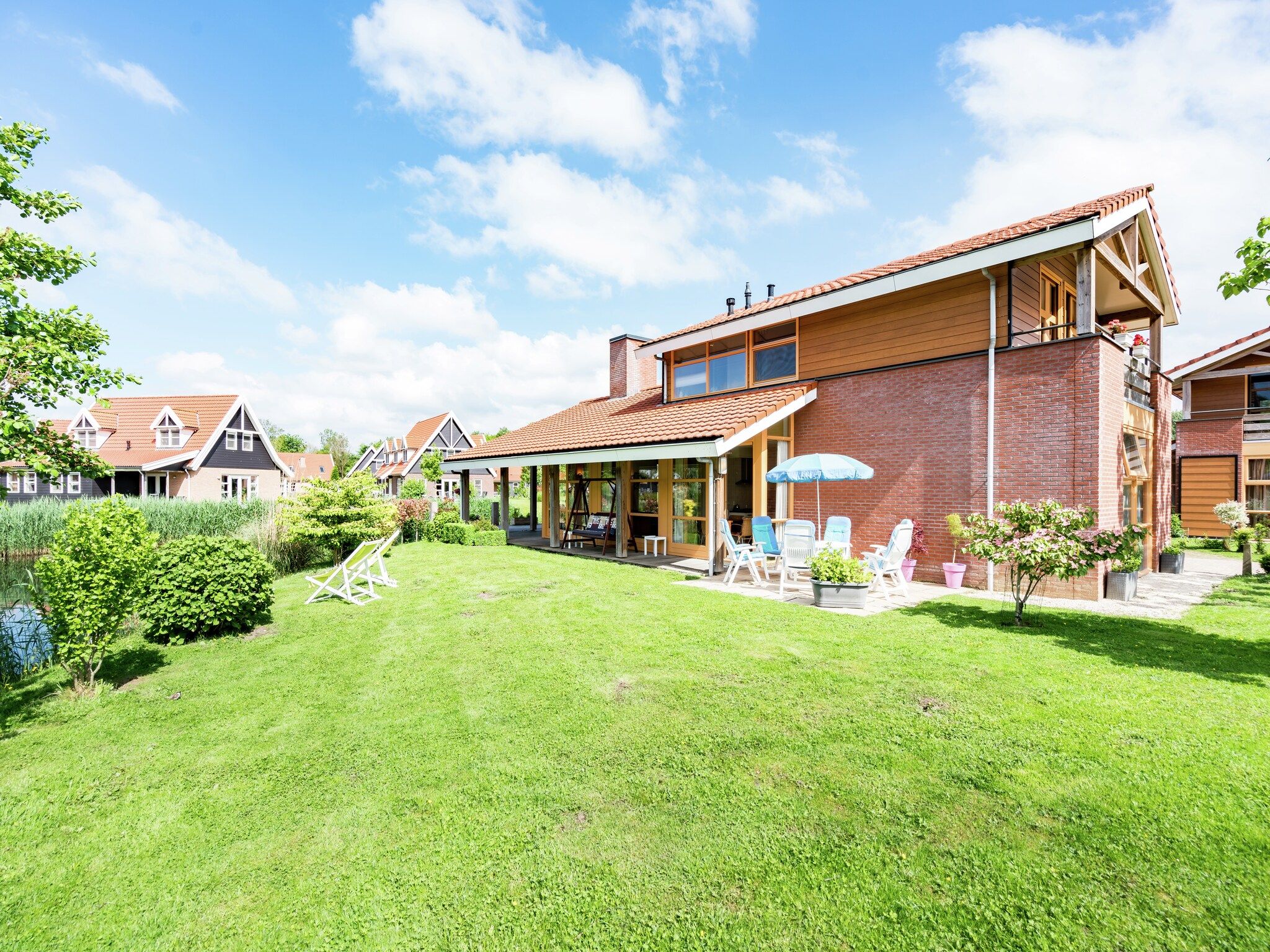 De tuin van Flevohuis in Biddinghuizen