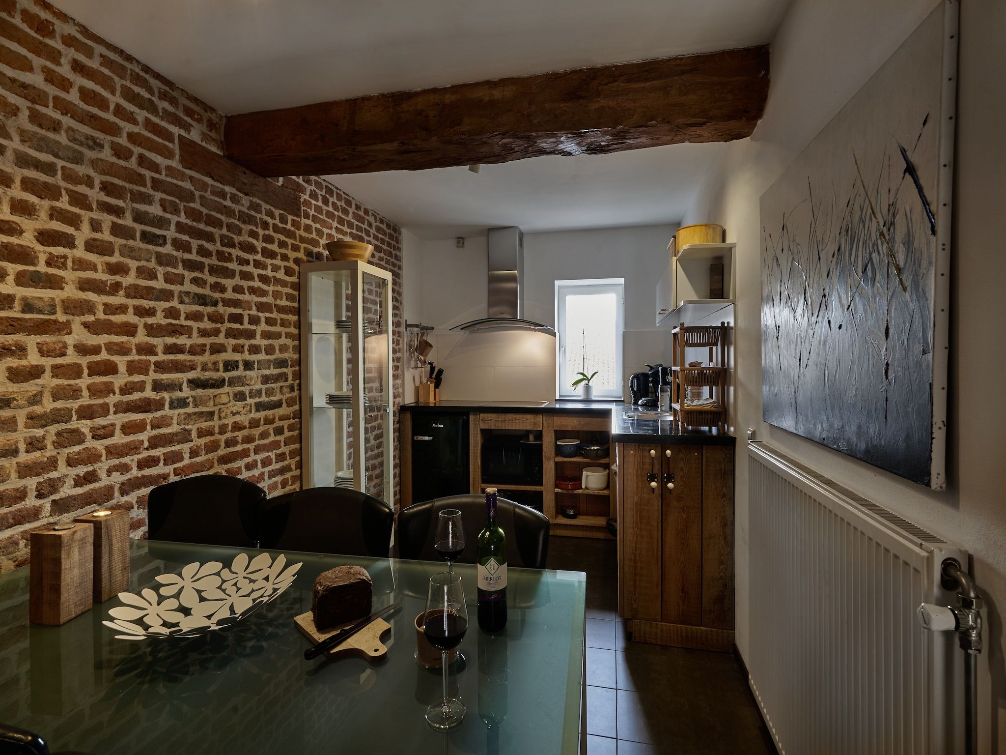 De keuken van Meschermolen 9 in Mesch-Eijsden