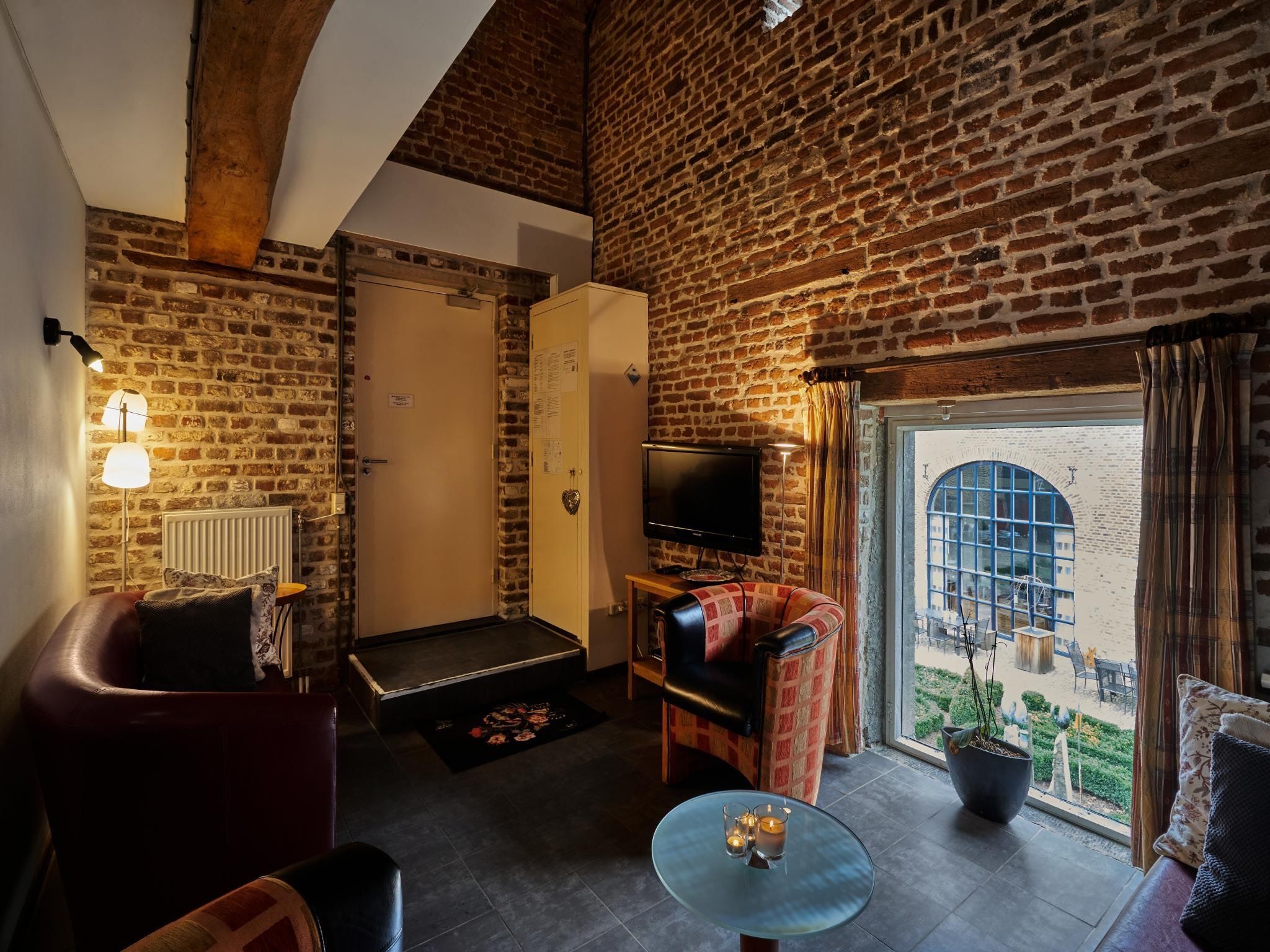 De woonkamer van Meschermolen 9 in Mesch-Eijsden