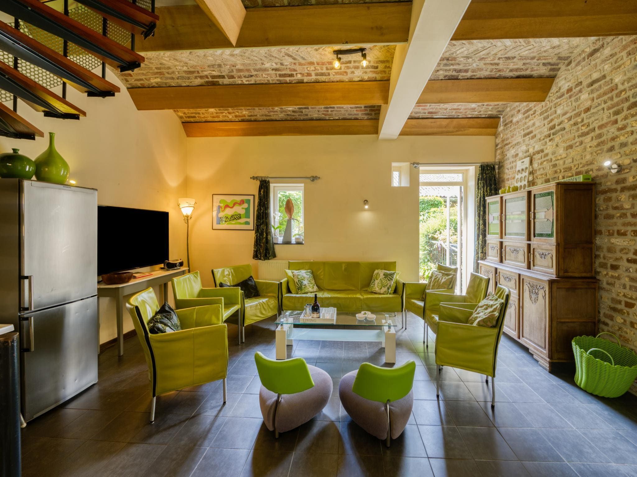 De woonkamer van Meschermolen 6 in Mesch-Eijsden