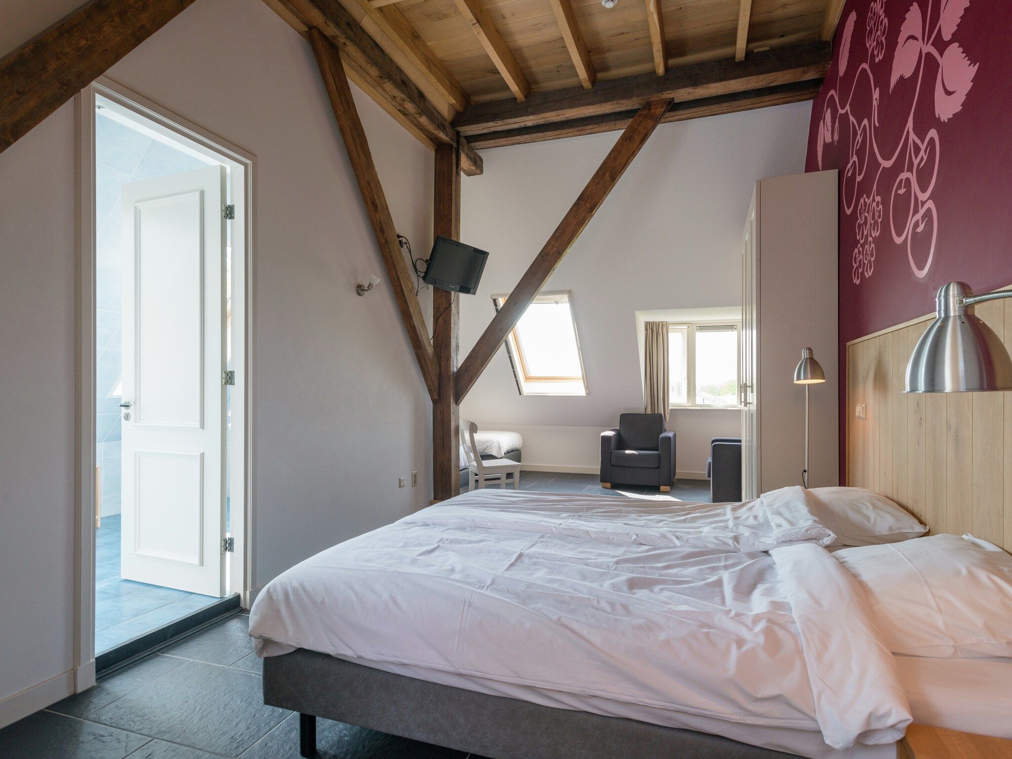 Een slaapkamer van Van Vuure in Zuidoostbeemster