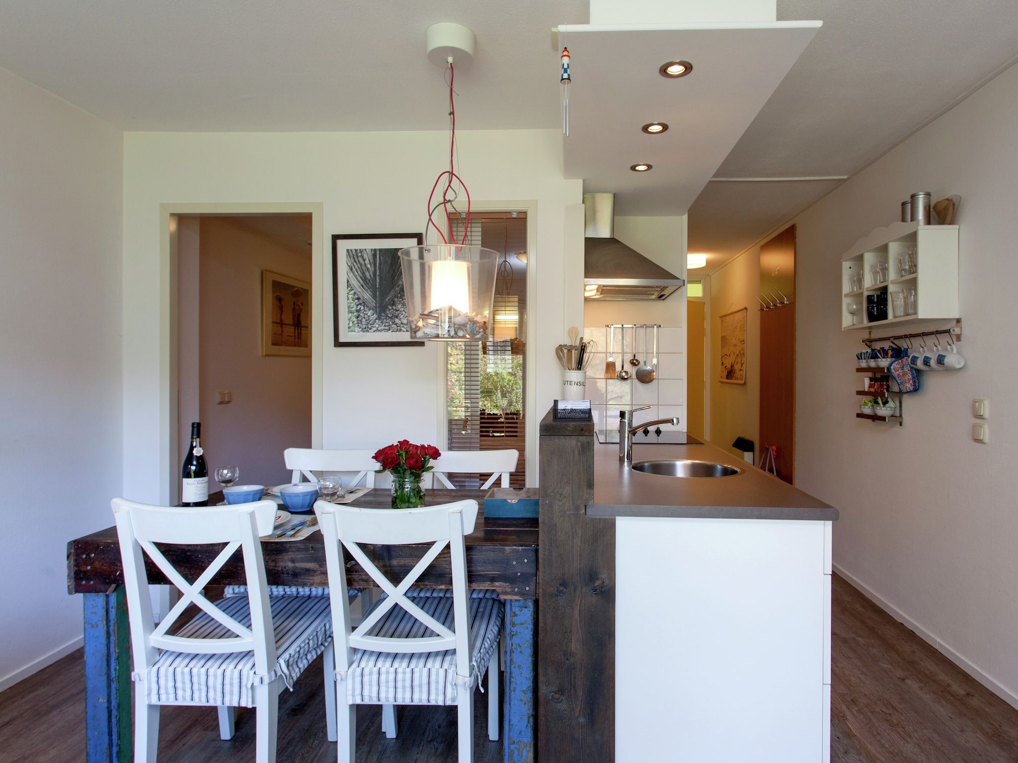 De eetkamer van Zandlust in Ameland