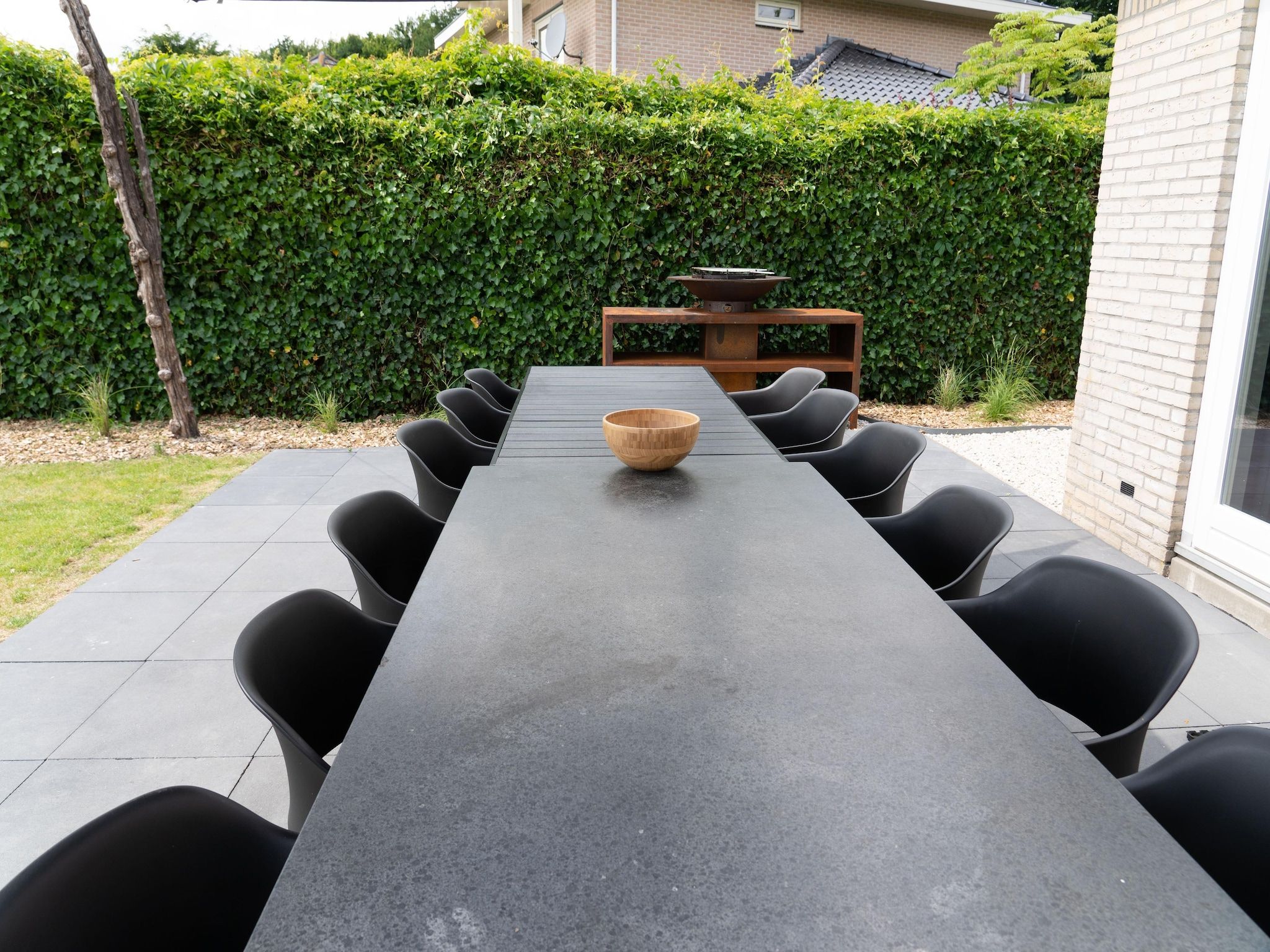 Het terras van Buitenplaats Enjoy in Zeewolde