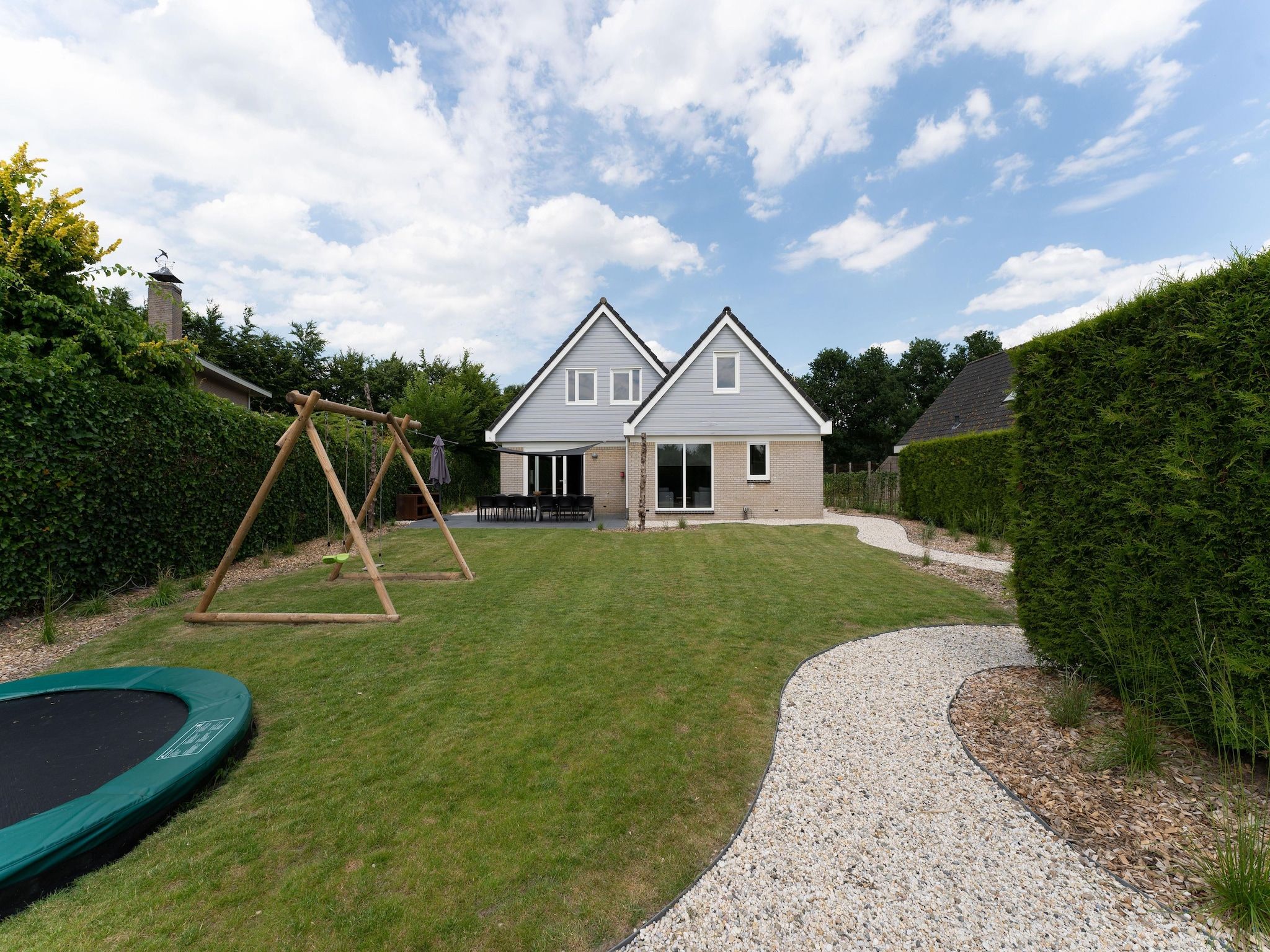 De tuin van Buitenplaats Enjoy in Zeewolde