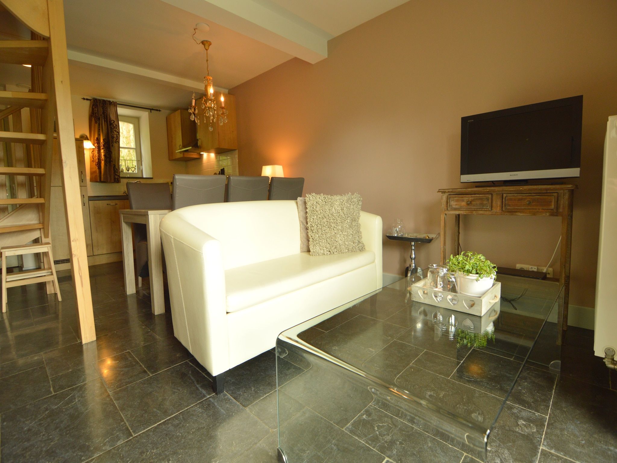 De woonkamer van Hoeve A Gen Water - Hummesknupke in Slenaken