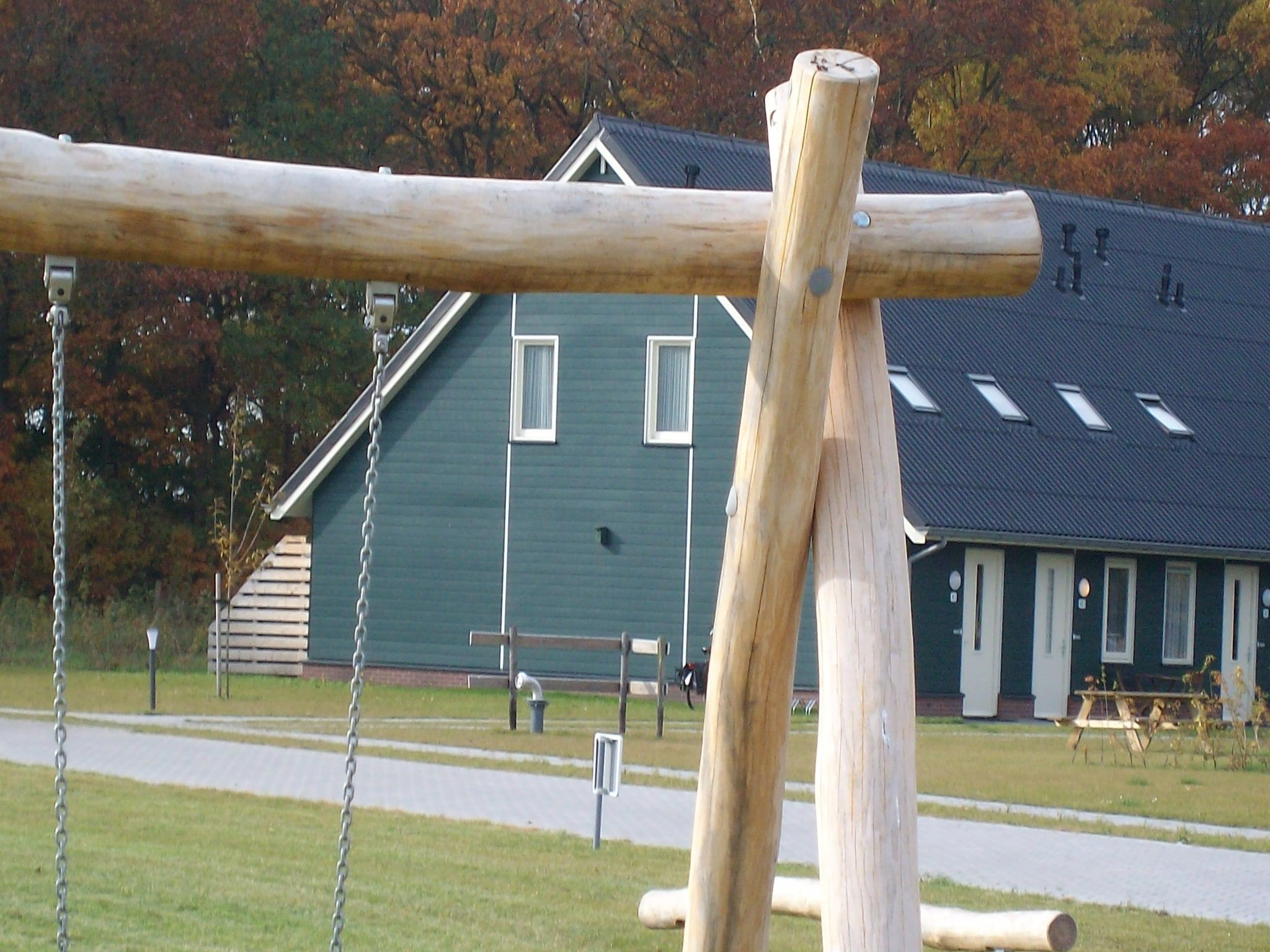 De buitenkant van Vakantiepark Horsetellerie 1 in Hardenberg (rheezerveen)