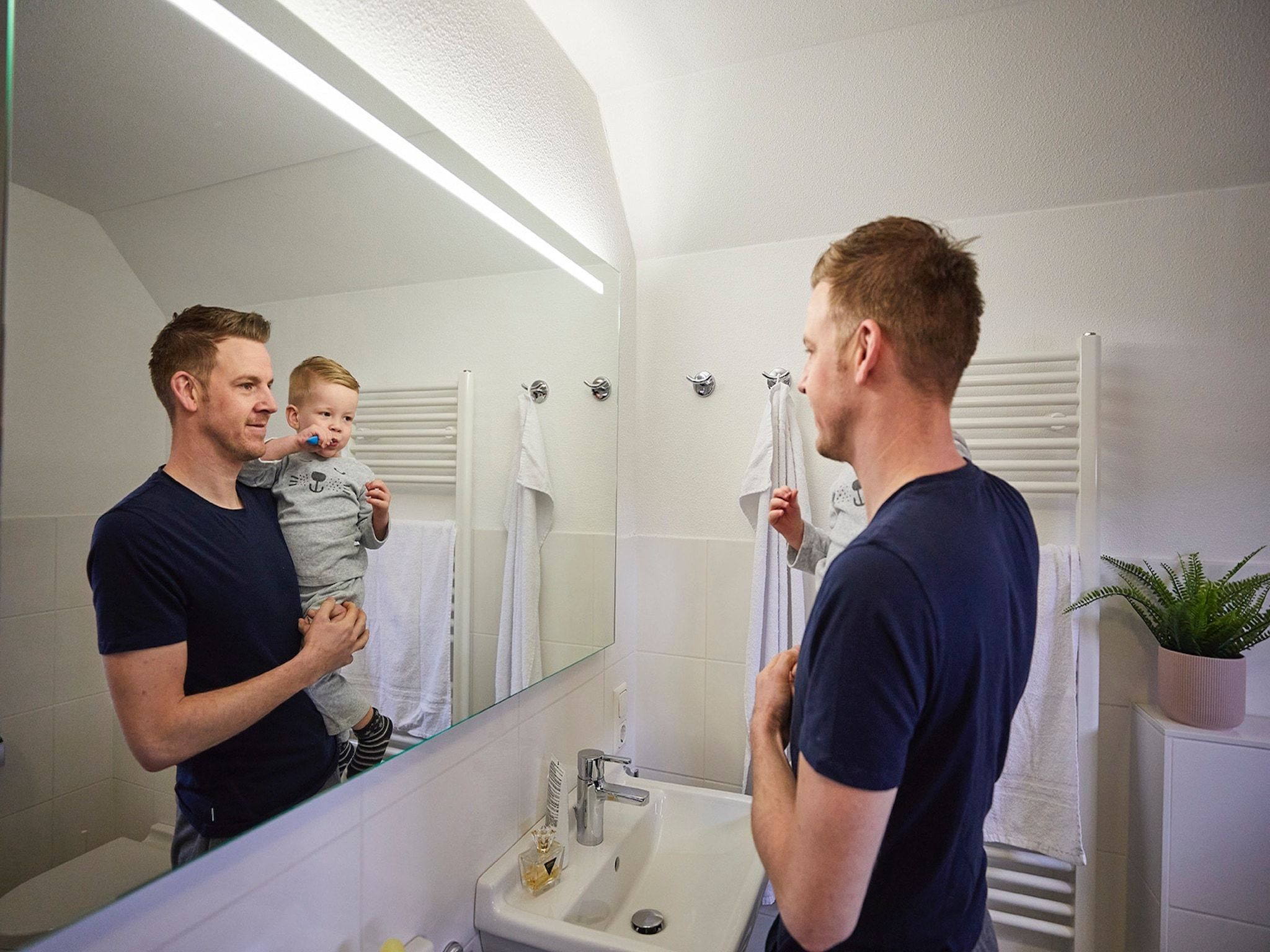 De badkamer van Buitenhof De Leistert 18 in Roggel