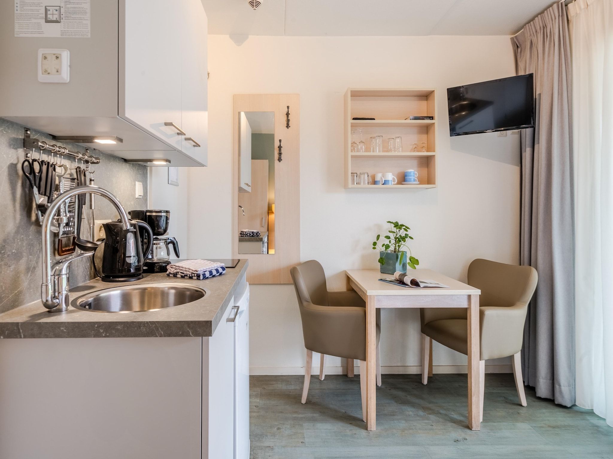 De keuken van Bosch en Zee 4 in De Koog Texel