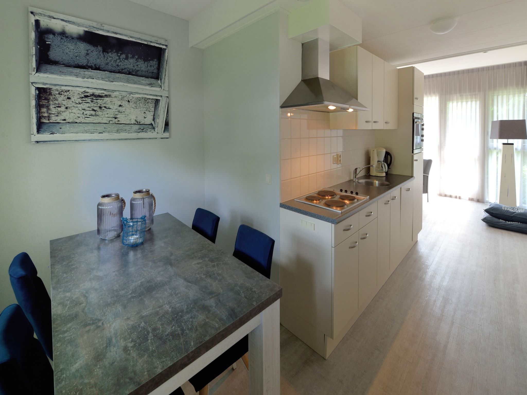 De keuken van Villapark Schildmeer 3 in Steendam