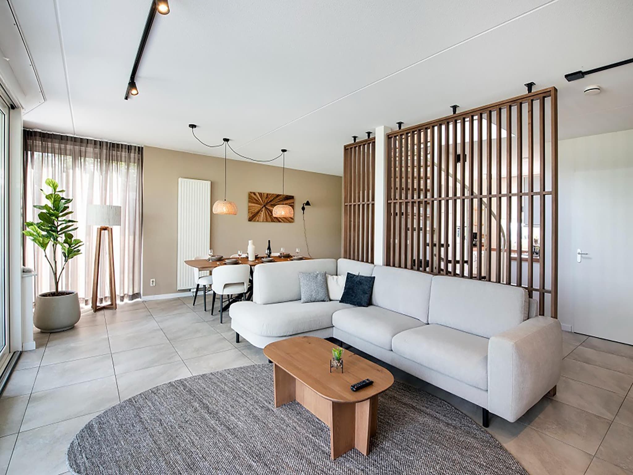 De woonkamer van VIP Waterzicht 2-4 persoons in Heel