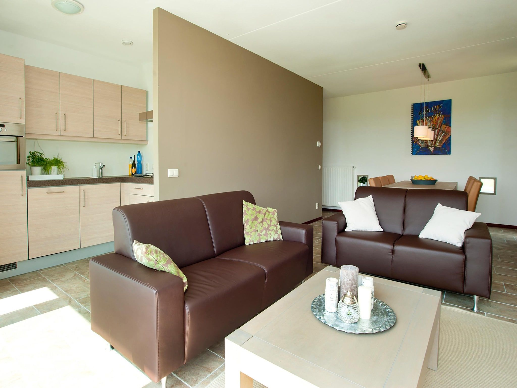 De woonkamer van Tuinvilla 2-6 persoons in Heel