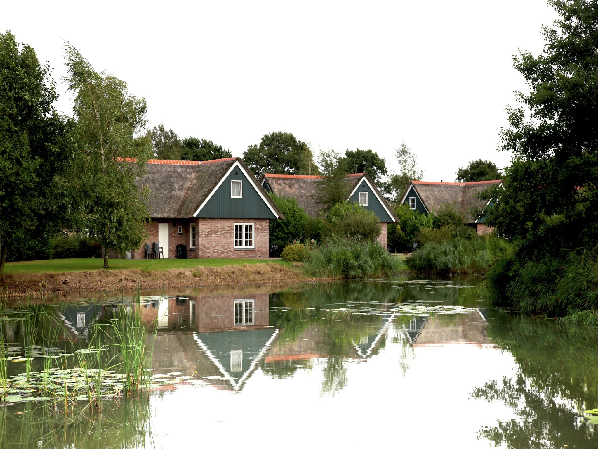 De buitenkant van Villapark De Weerribben 2 in Paasloo
