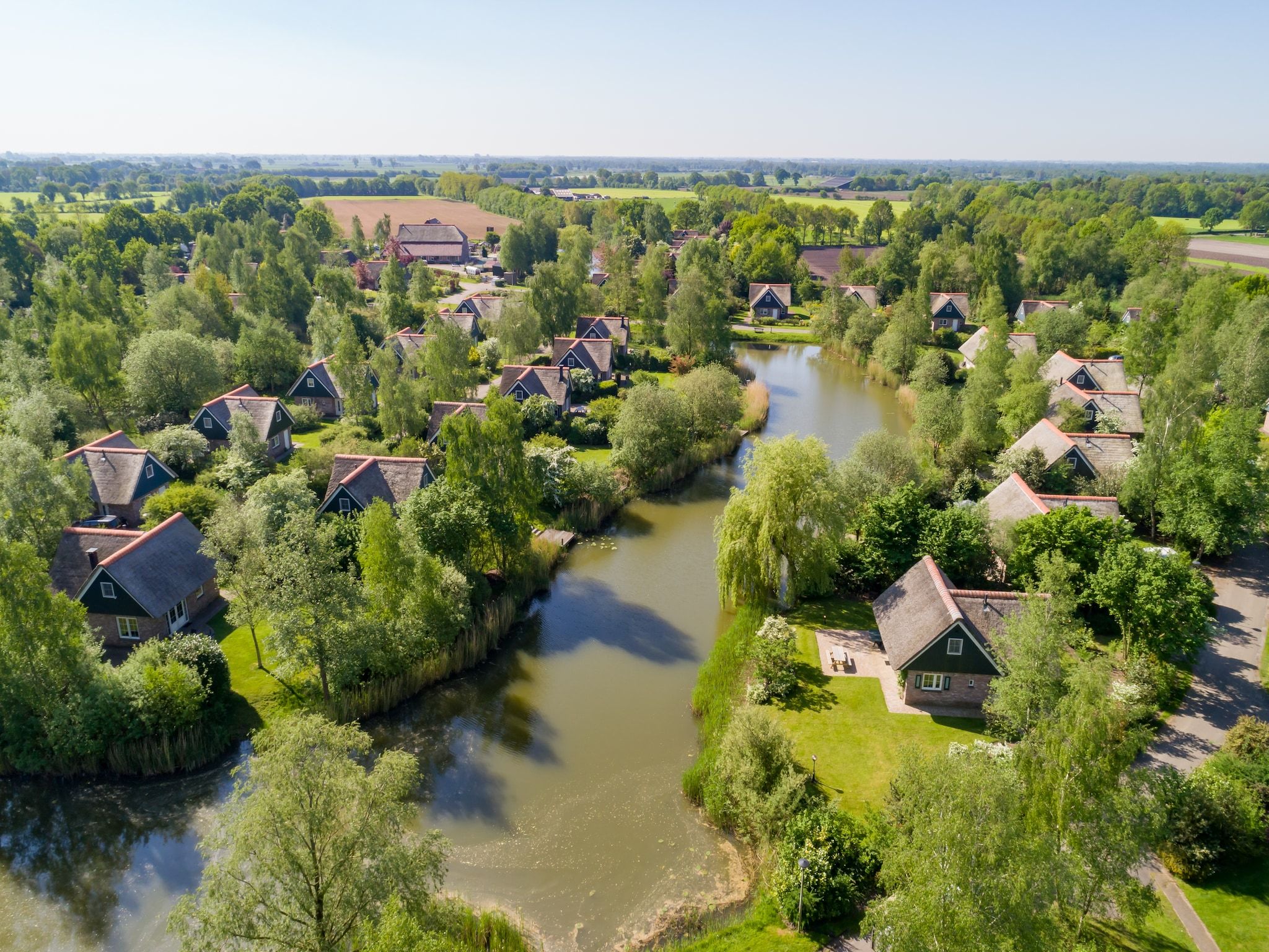 Parkfaciliteiten bij Villapark De Weerribben 2 in Paasloo