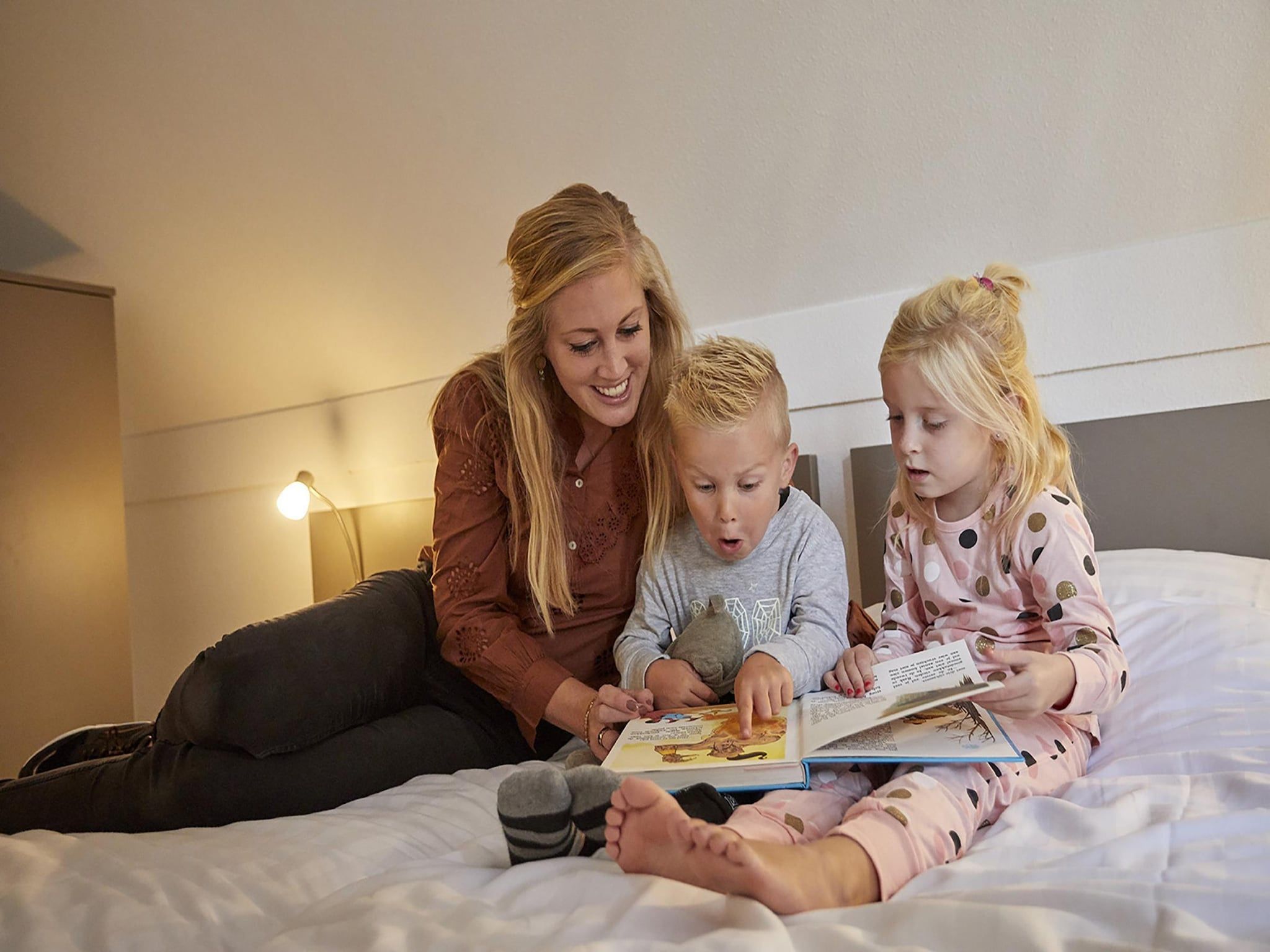 Een slaapkamer van Buitenhof De Leistert 2 in Roggel