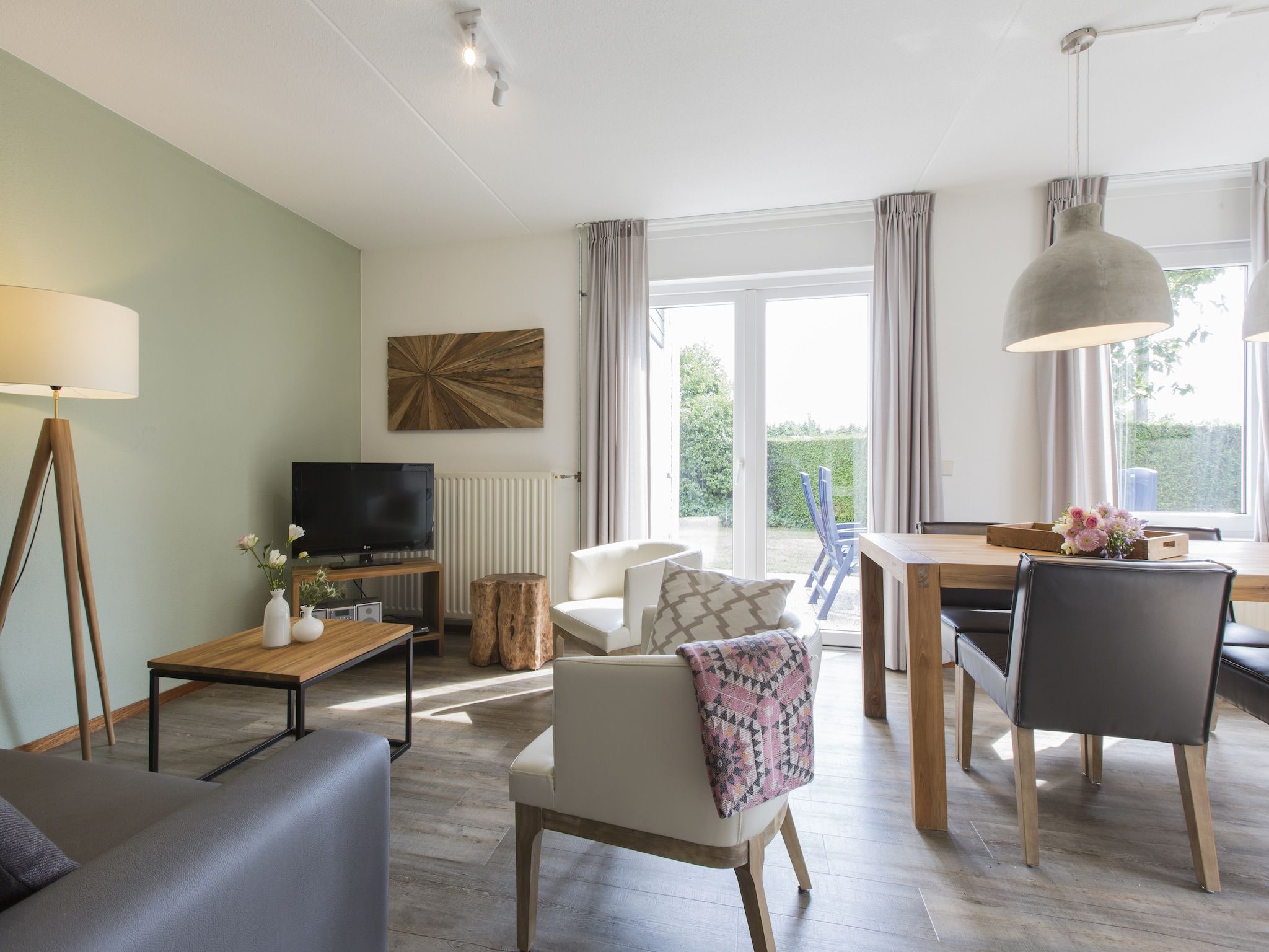 De woonkamer van Resort Arcen 12 in Arcen