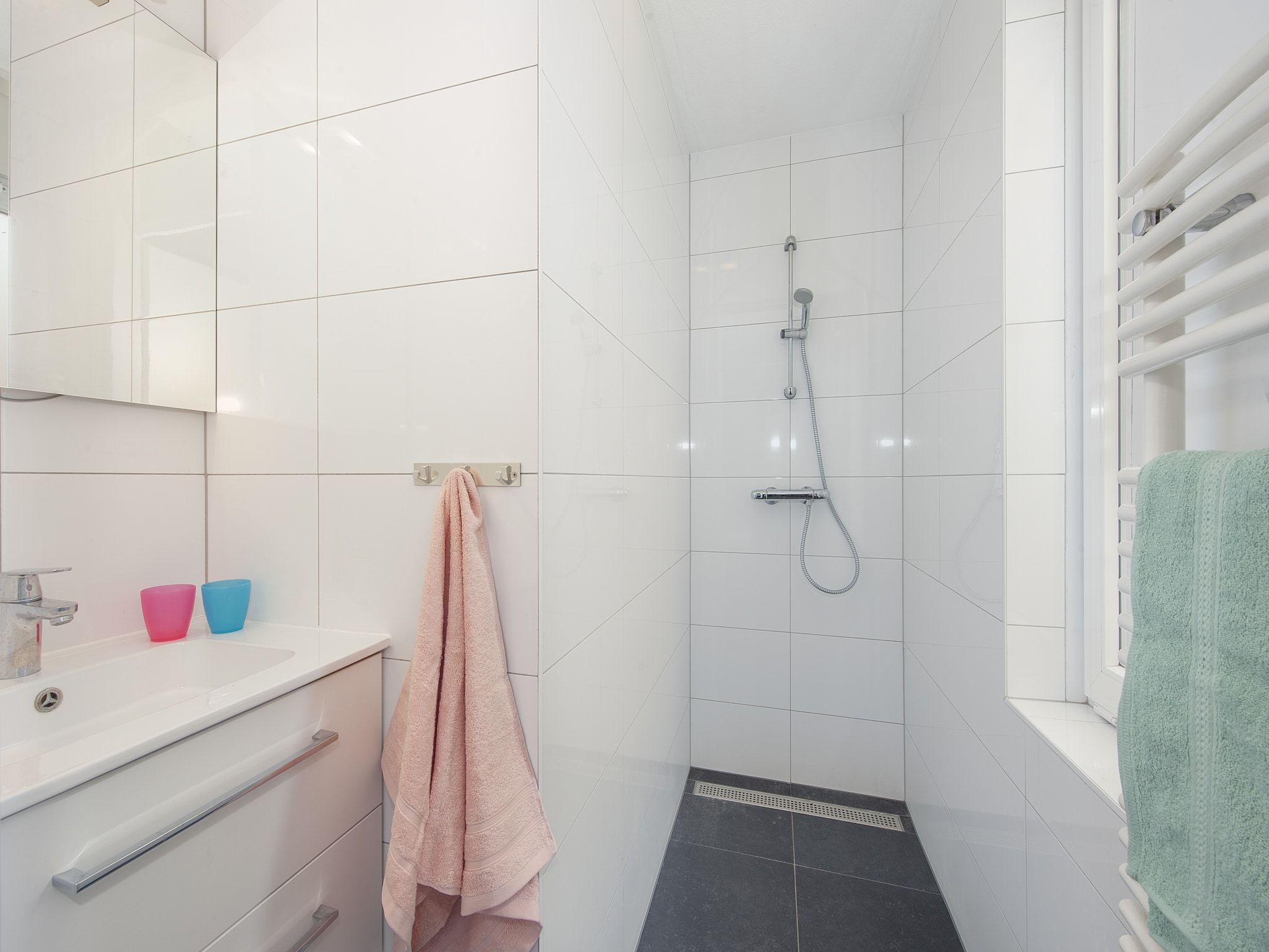 De badkamer van Resort Arcen 12 in Arcen