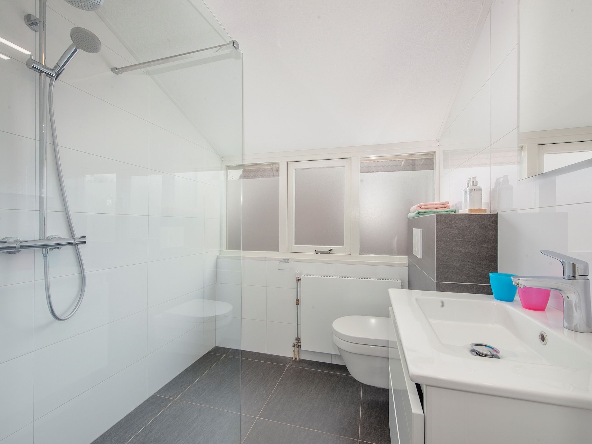 De badkamer van Resort Arcen 1 in Arcen