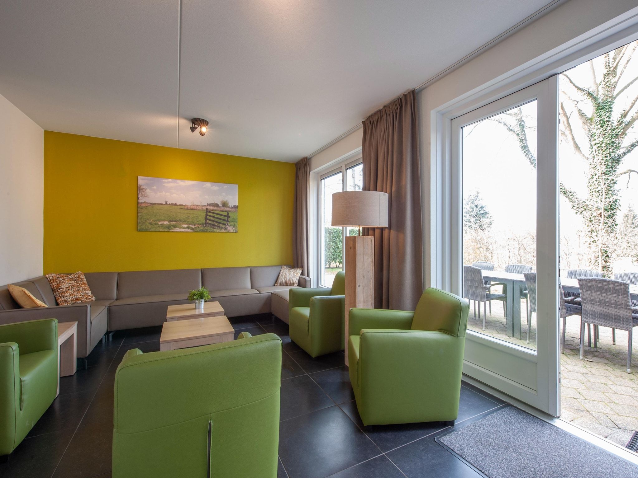 De woonkamer van Resort Arcen 3 in Arcen