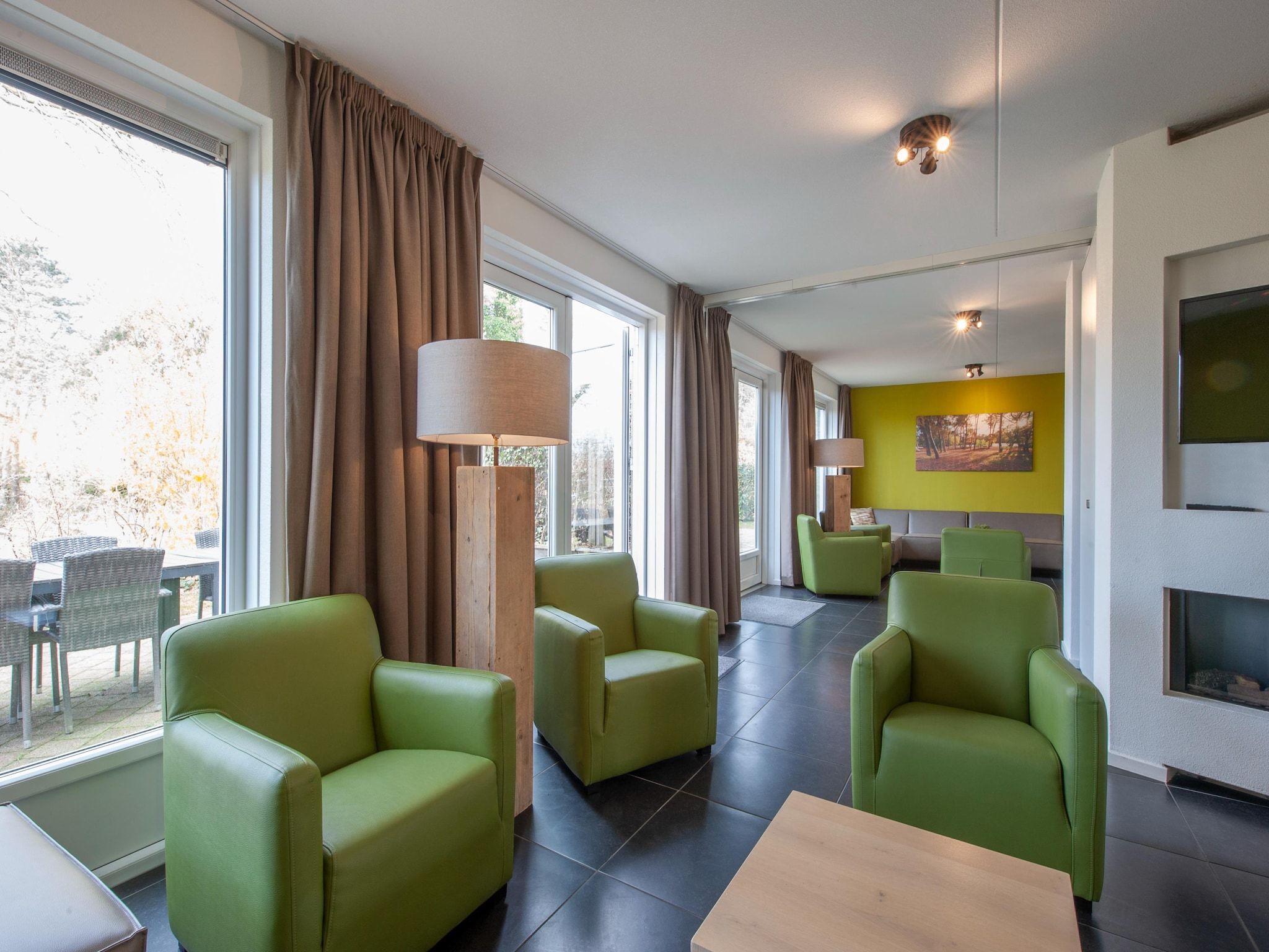 De woonkamer van Resort Arcen 3 in Arcen