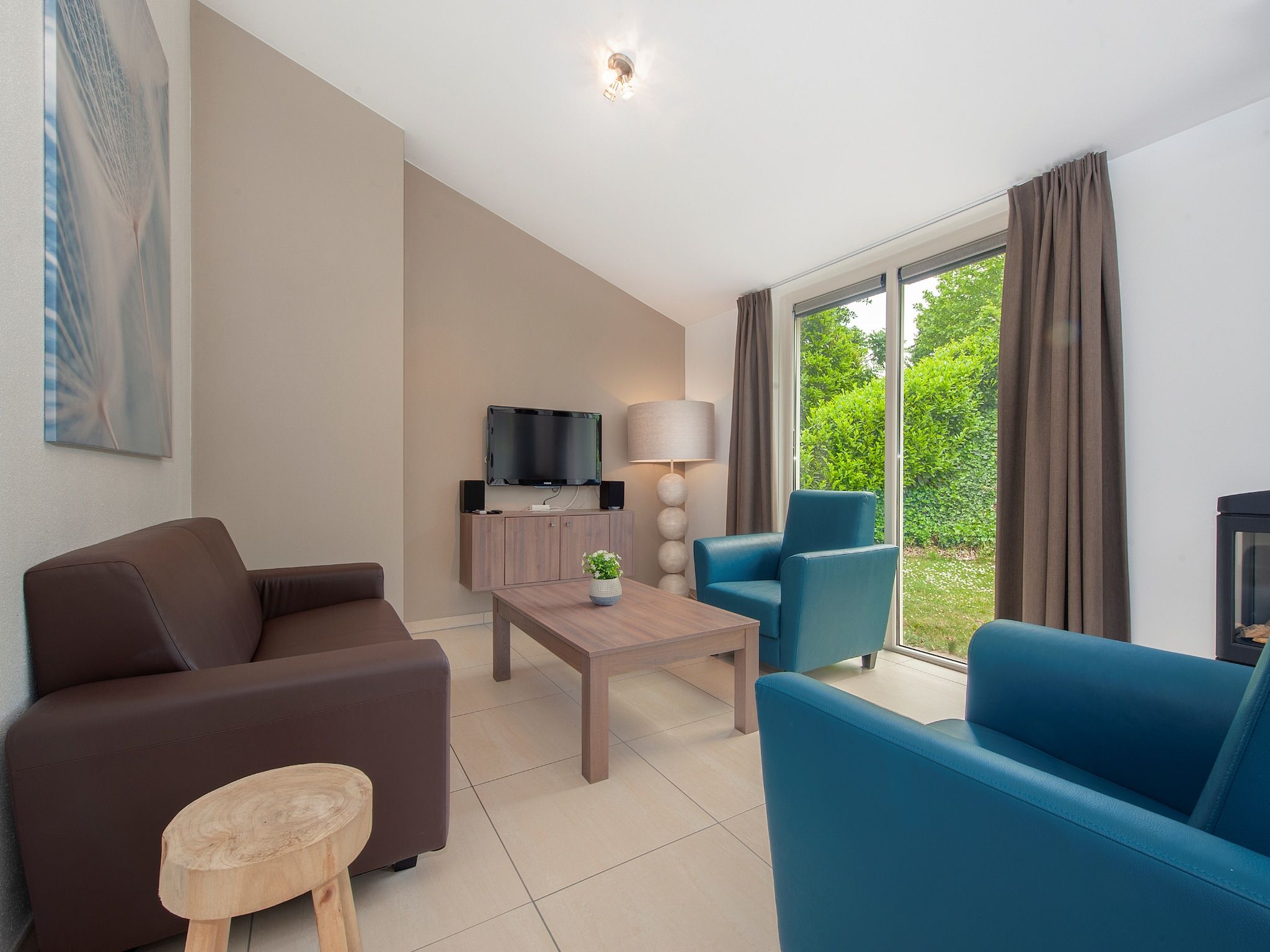 De woonkamer van Resort Arcen 13 in Arcen